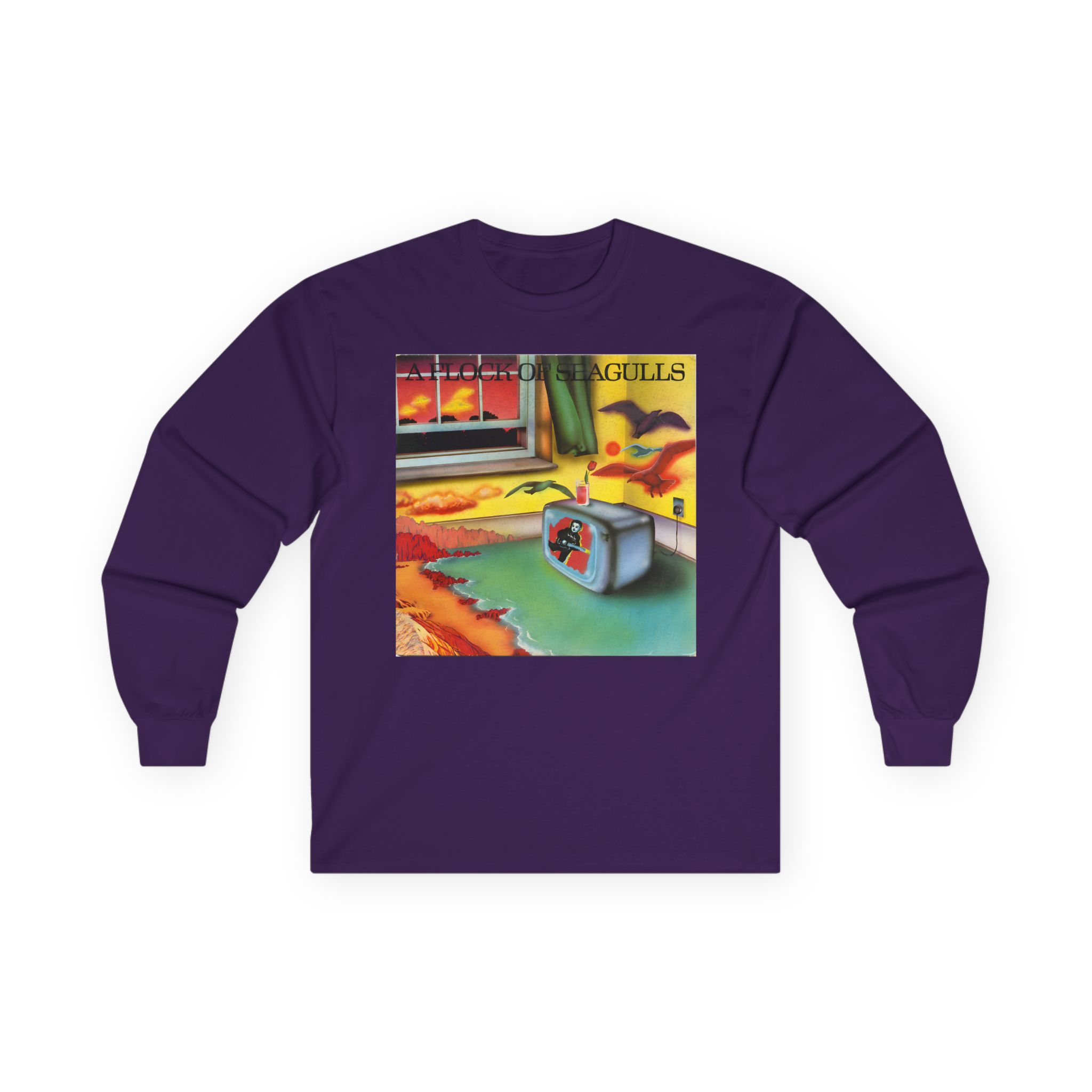 A Flock of Seagulls Original Album Cover Unisex Ultra Cotton Long Sleeve Tee - Image 9