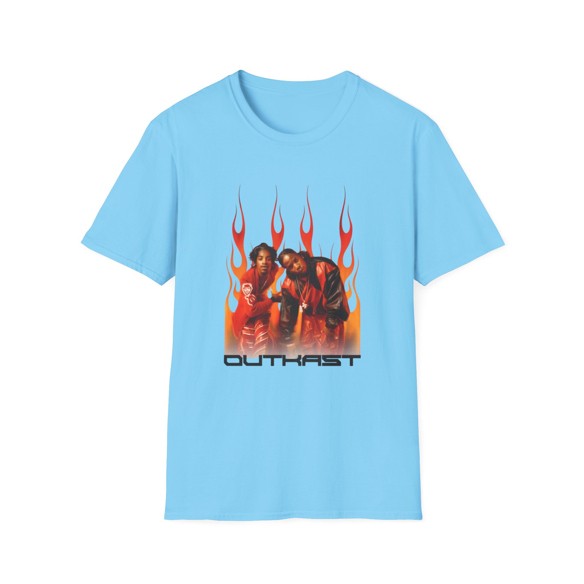 Outkast Outkast Flames Unisex Softstyle T-shirt - Image 15