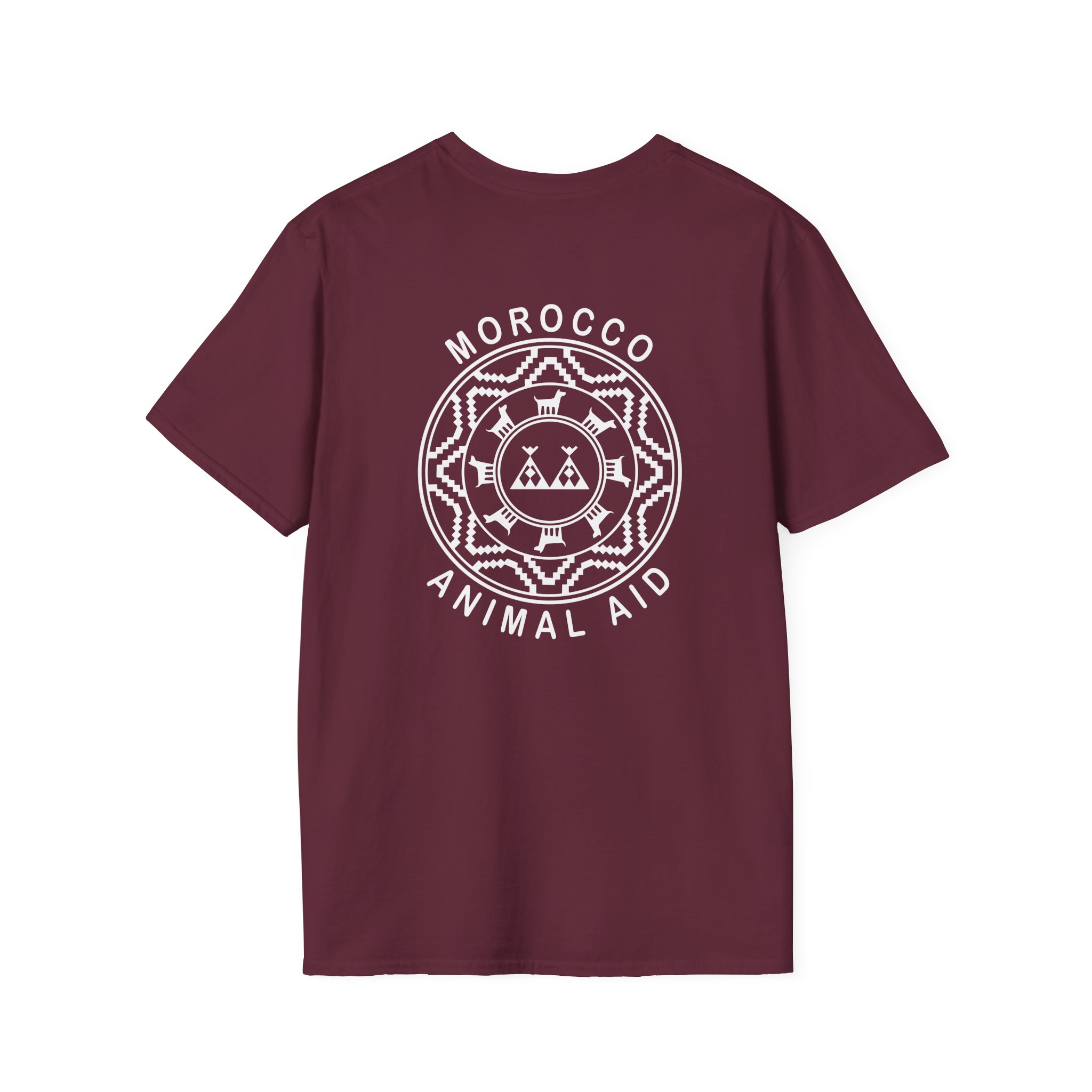 Kinging It Morocco Animal Aid Unisex Softstyle T-shirt - Image 4