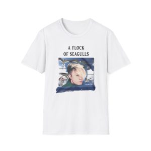A Flock of Seagulls Birds in Flight Unisex Softstyle T-Shirt