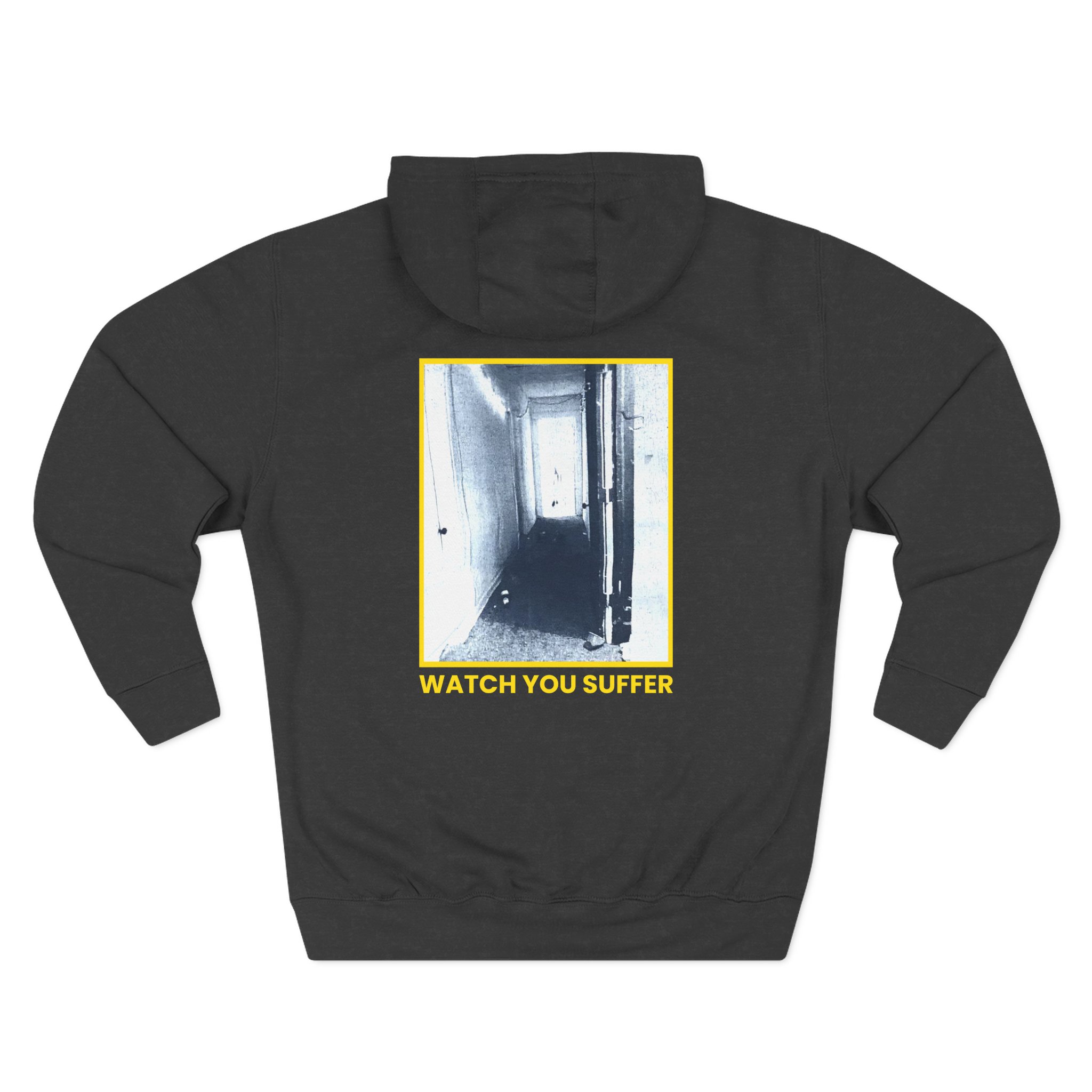 Weekend Nachos Watch You Suffer Three-Panel Fleece Hoodie - Image 4