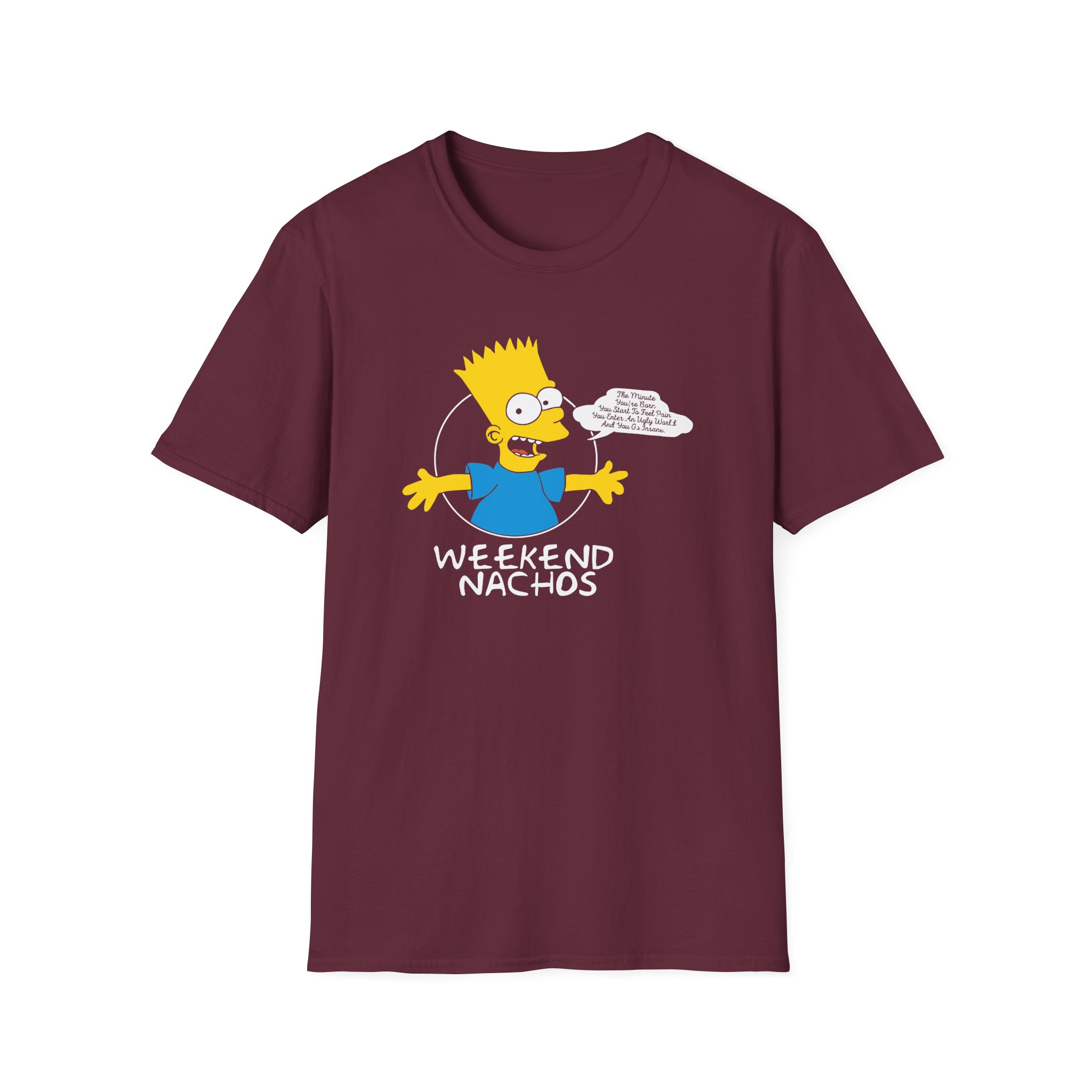 Weekend Nachos Unisex Softstyle T-Shirt - Image 3