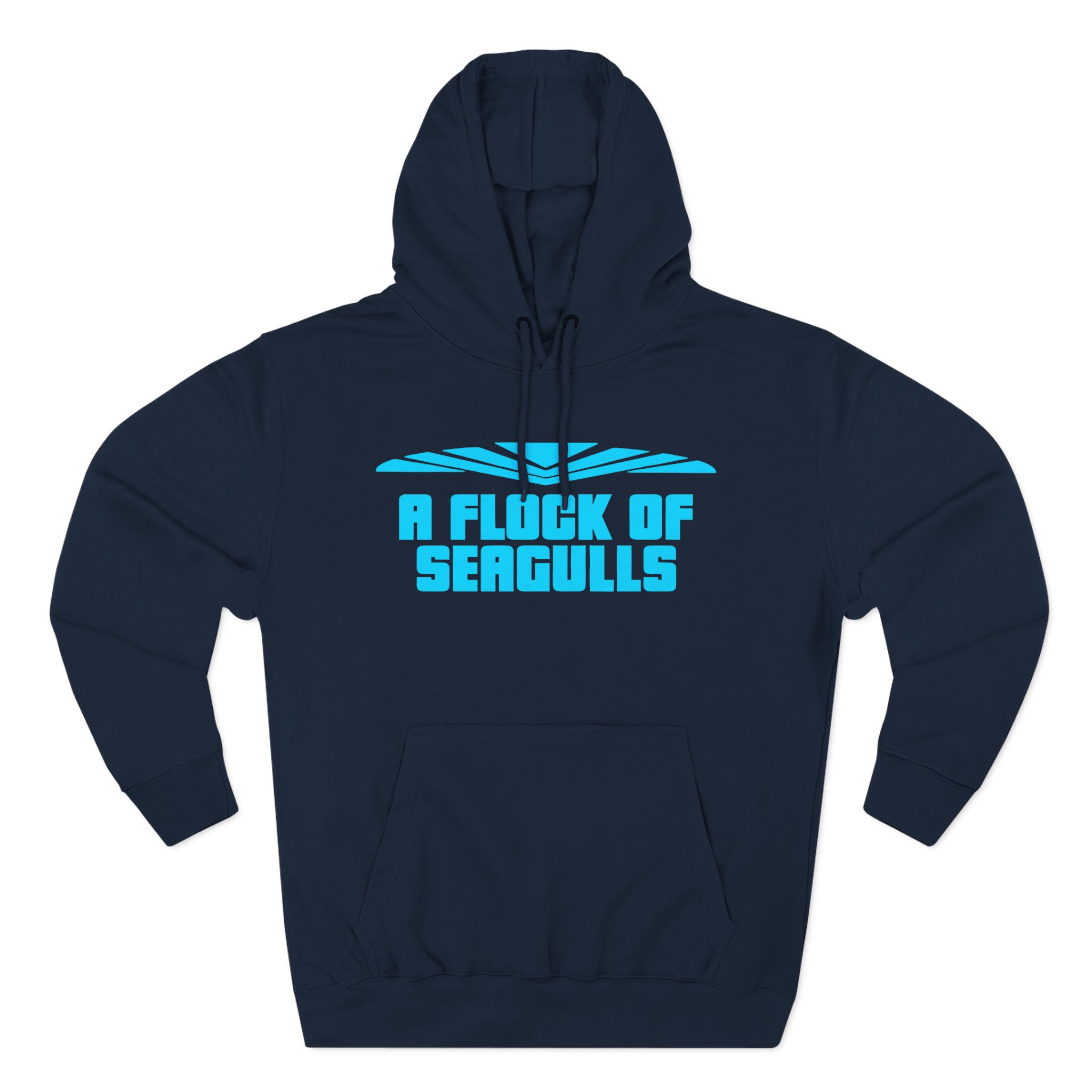 A Flock of Seagulls Logo Three-Panel Fleece Hoodie - Image 5
