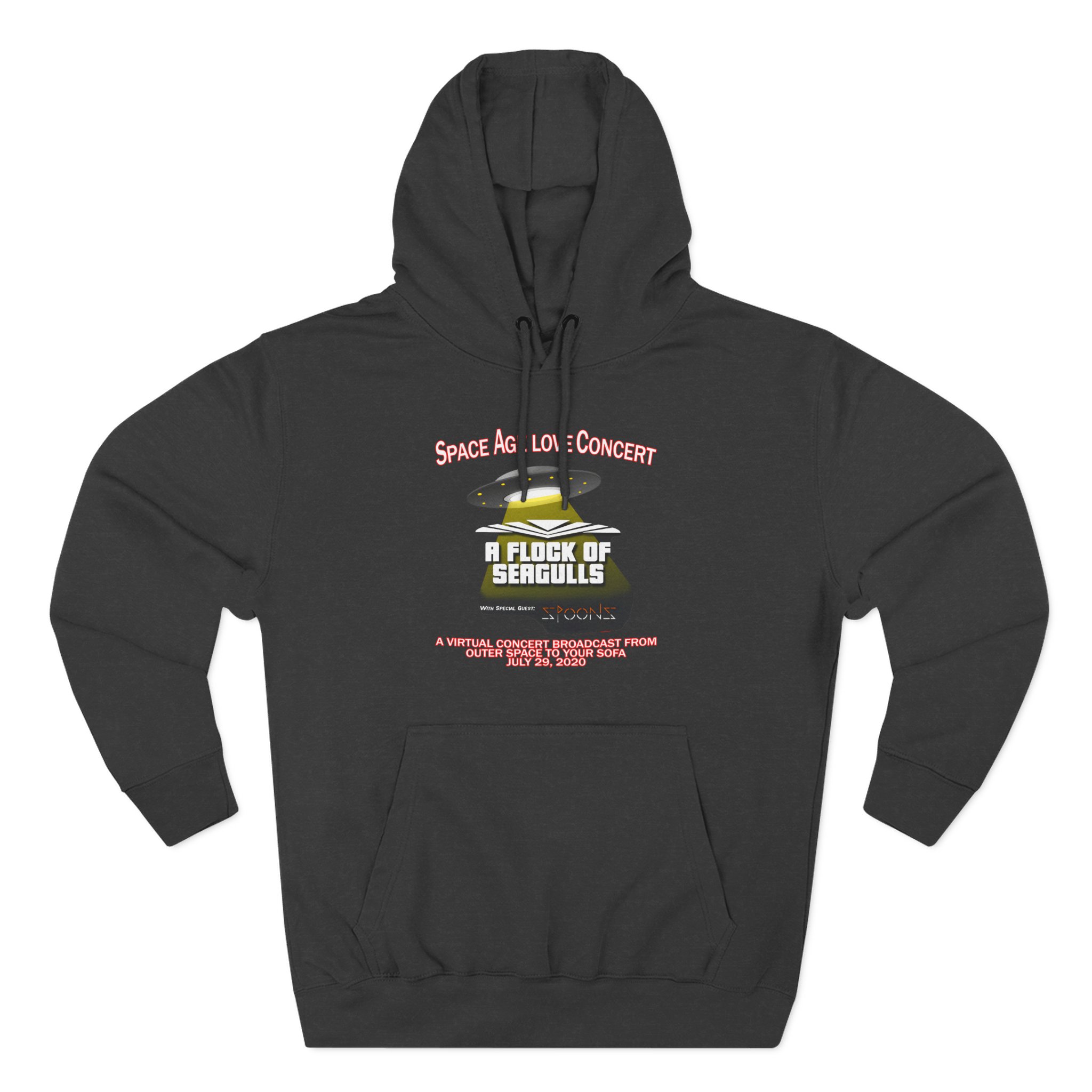 A Flock of Seagulls Space Age Love Concert Three-Panel Fleece Hoodie - Image 3