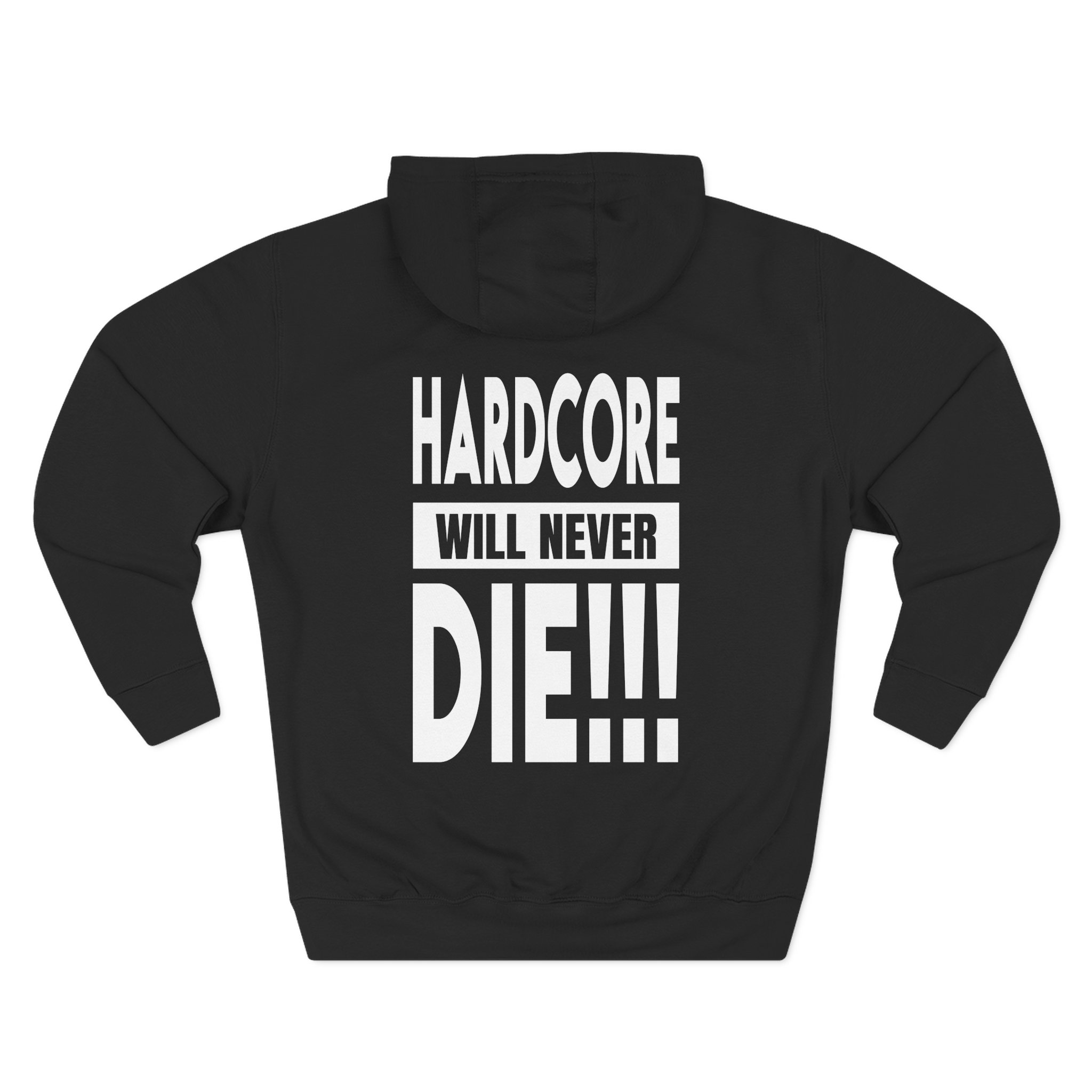 Thunderdome Hardcore Will Never Die Three-Panel Fleece Hoodie - Image 2