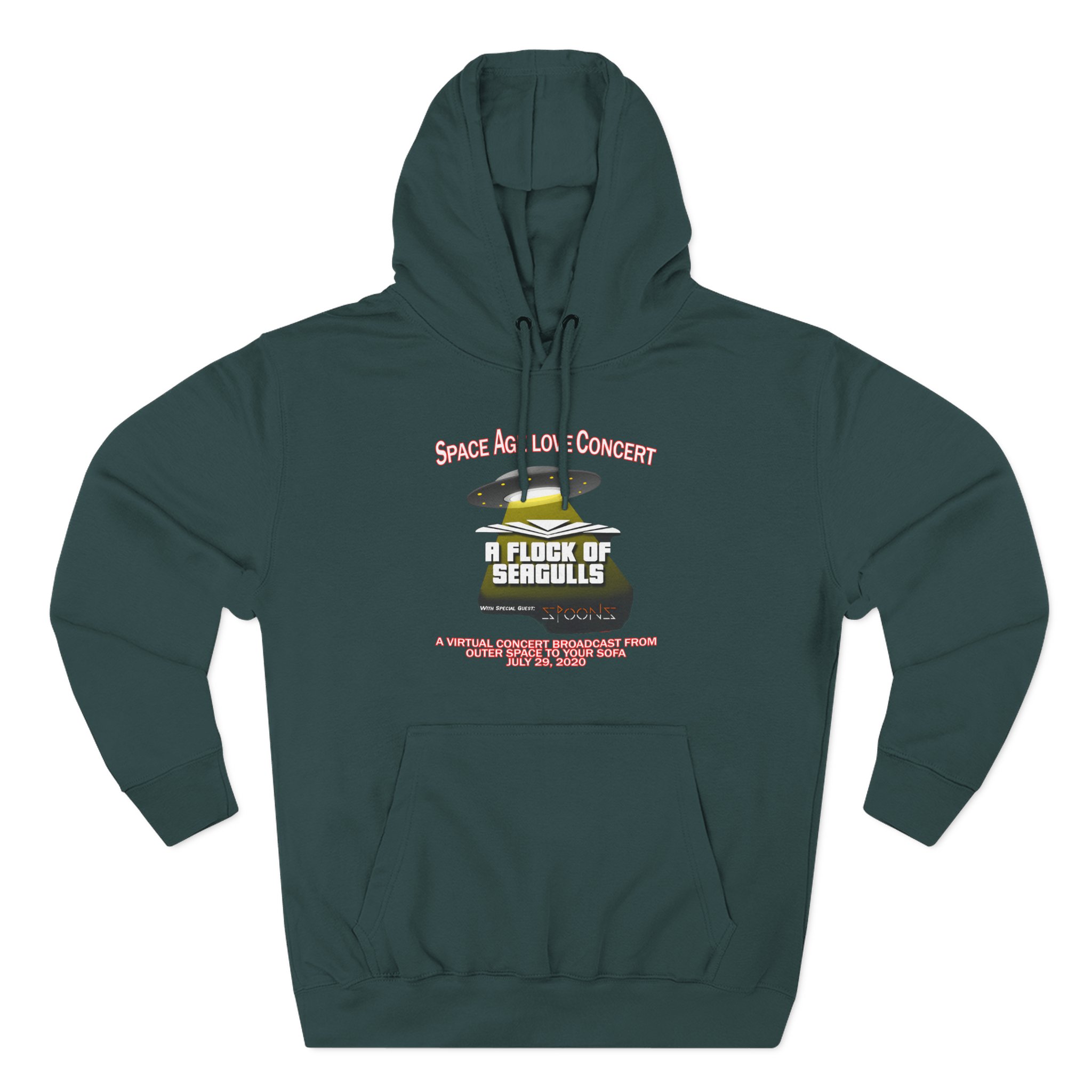 A Flock of Seagulls Space Age Love Concert Three-Panel Fleece Hoodie - Image 5