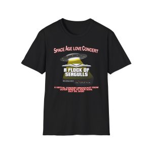 A Flock of Seagulls Space Age Love Concert Unisex Softstyle T-Shirt