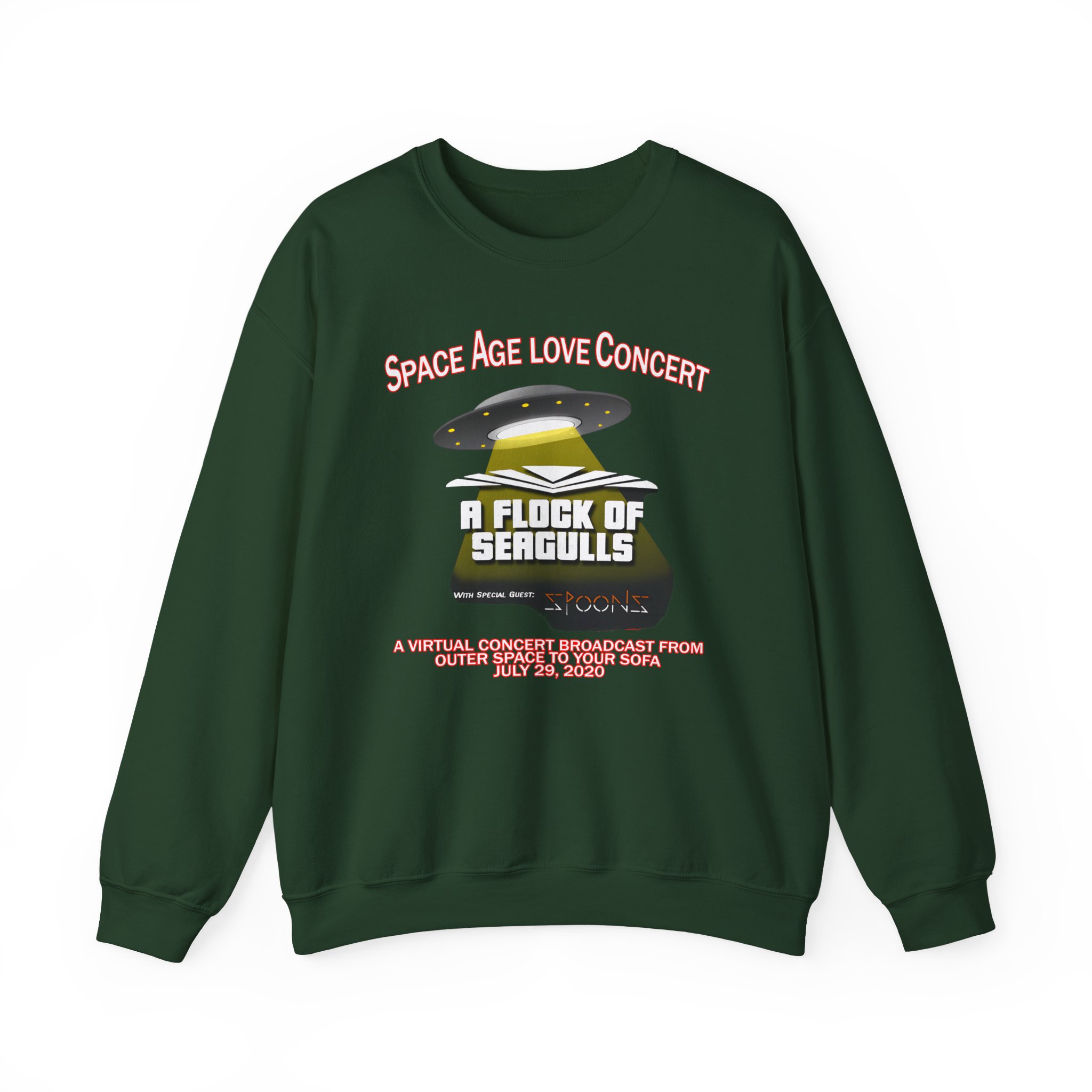 A Flock of Seagulls Space Age Love Concert Unisex Heavy Blend™ Crewneck Sweatshirt - Image 5