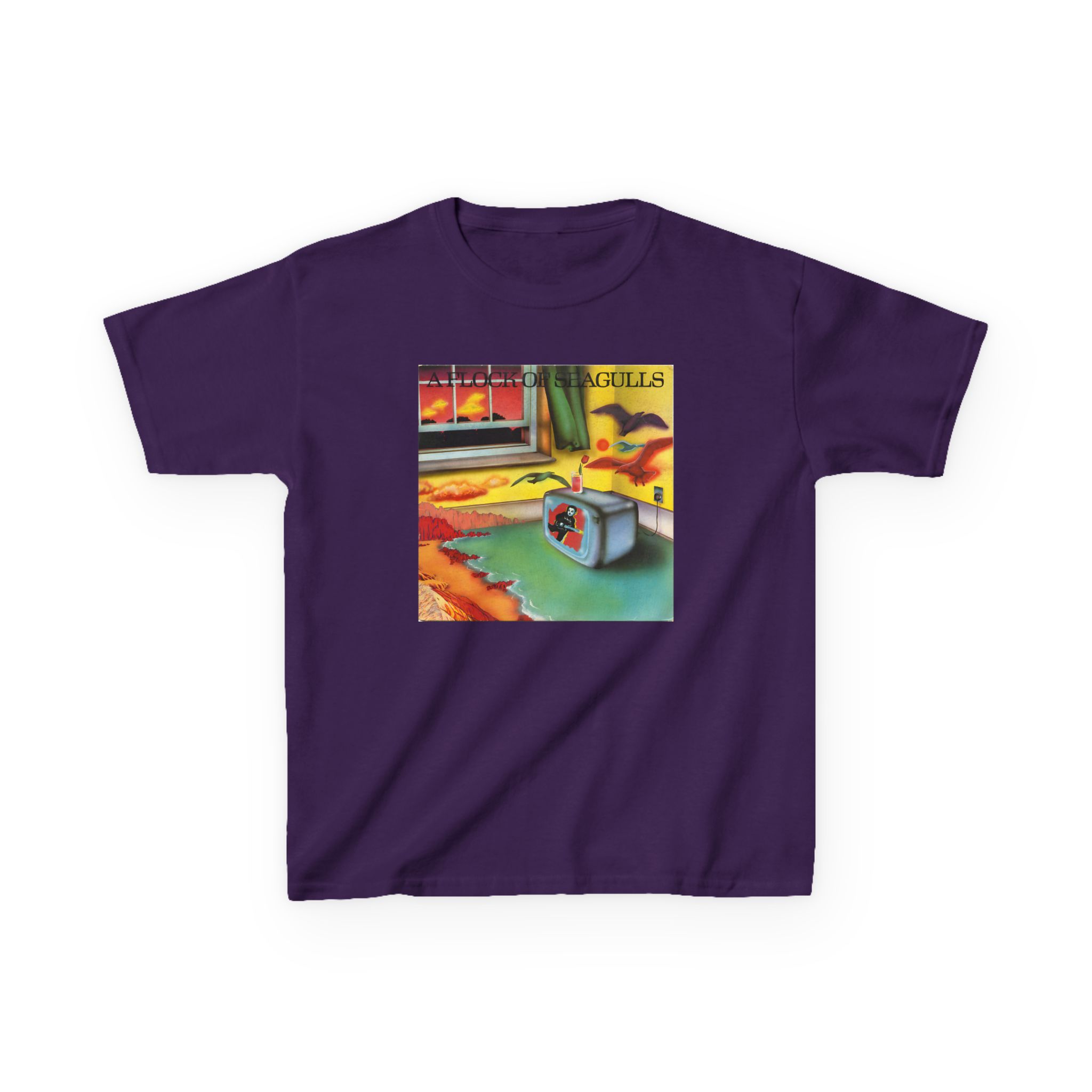 Kids A Flock of Seagulls Original Album Cover Heavy Cotton™ Tee - Image 7