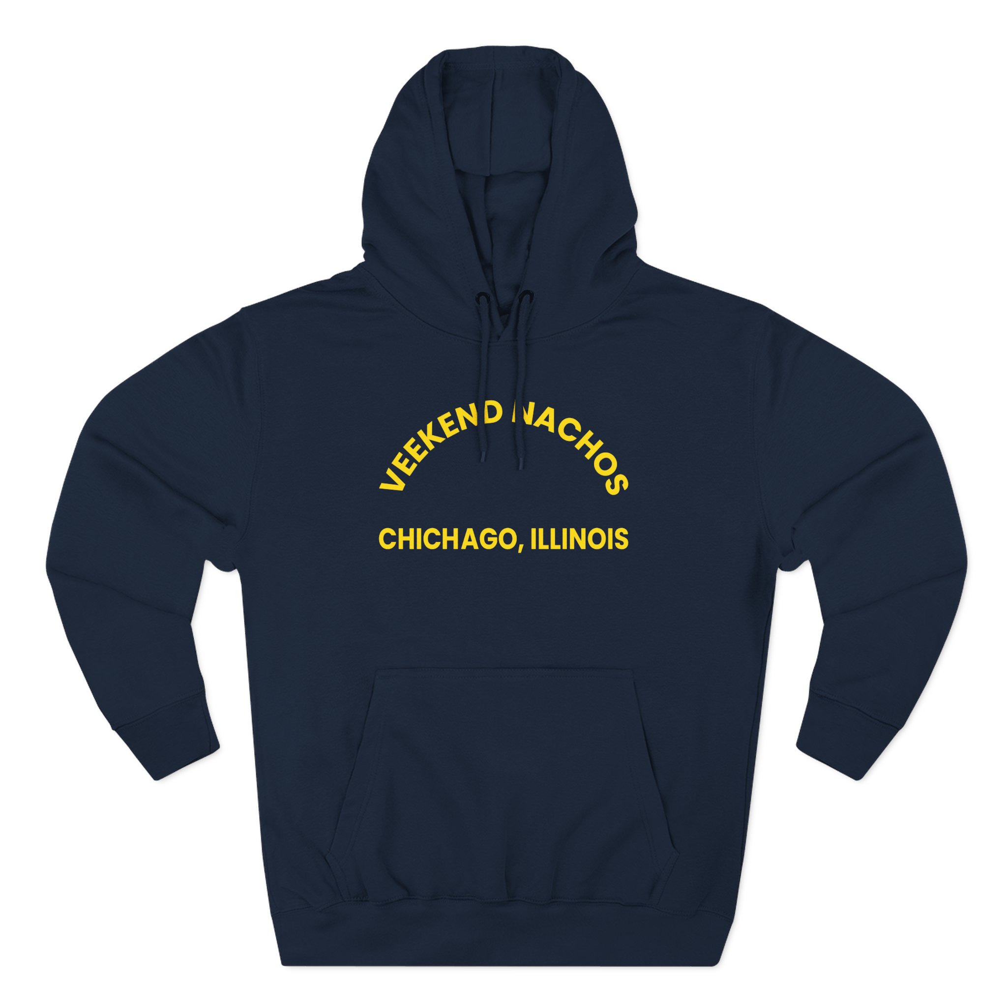 Weekend Nachos Watch You Suffer Three-Panel Fleece Hoodie