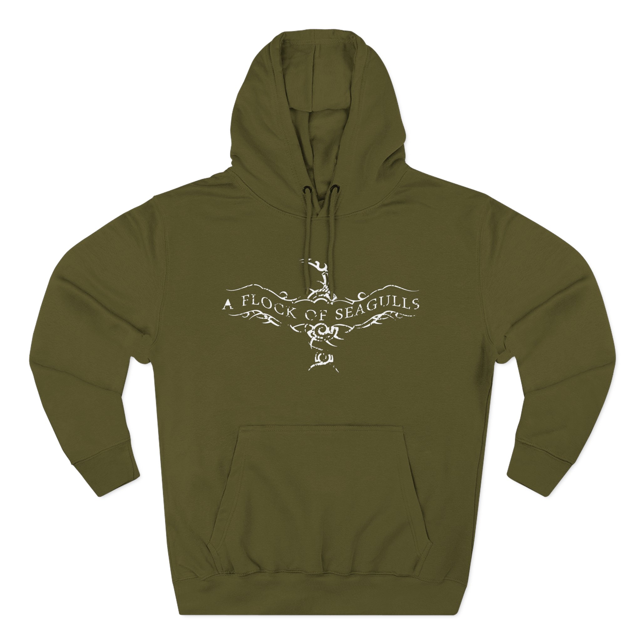 A Flock of Seagulls Logo Three-Panel Fleece Hoodie - Image 5