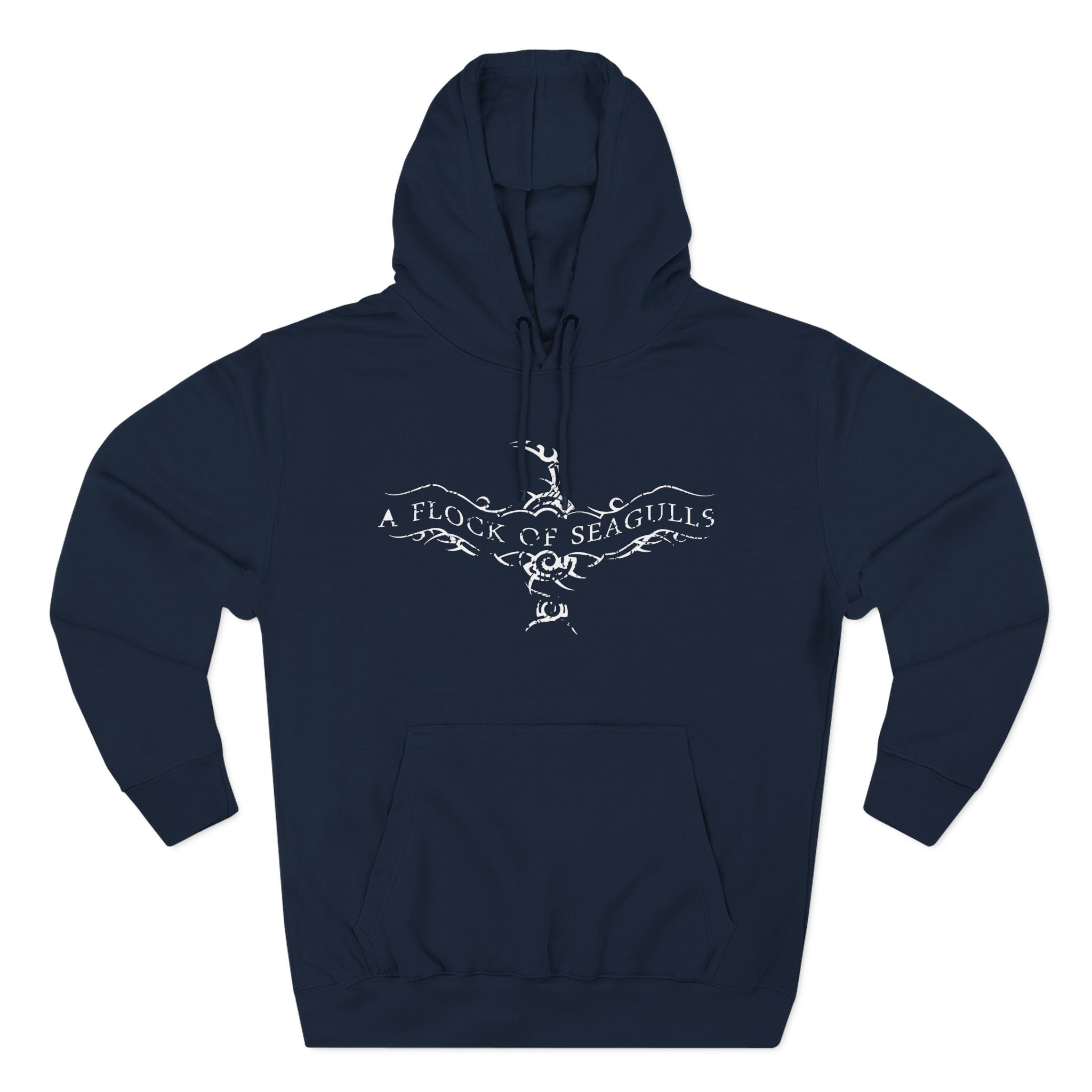A Flock of Seagulls Logo Three-Panel Fleece Hoodie - Image 9