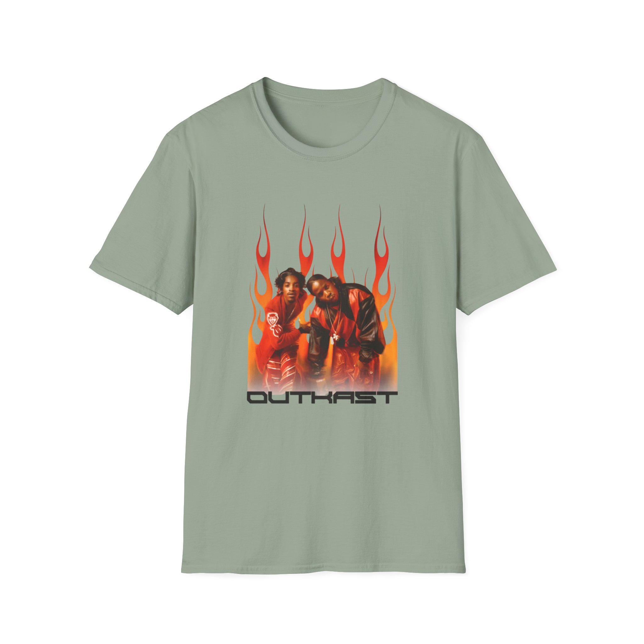 Outkast Outkast Flames Unisex Softstyle T-shirt - Image 11