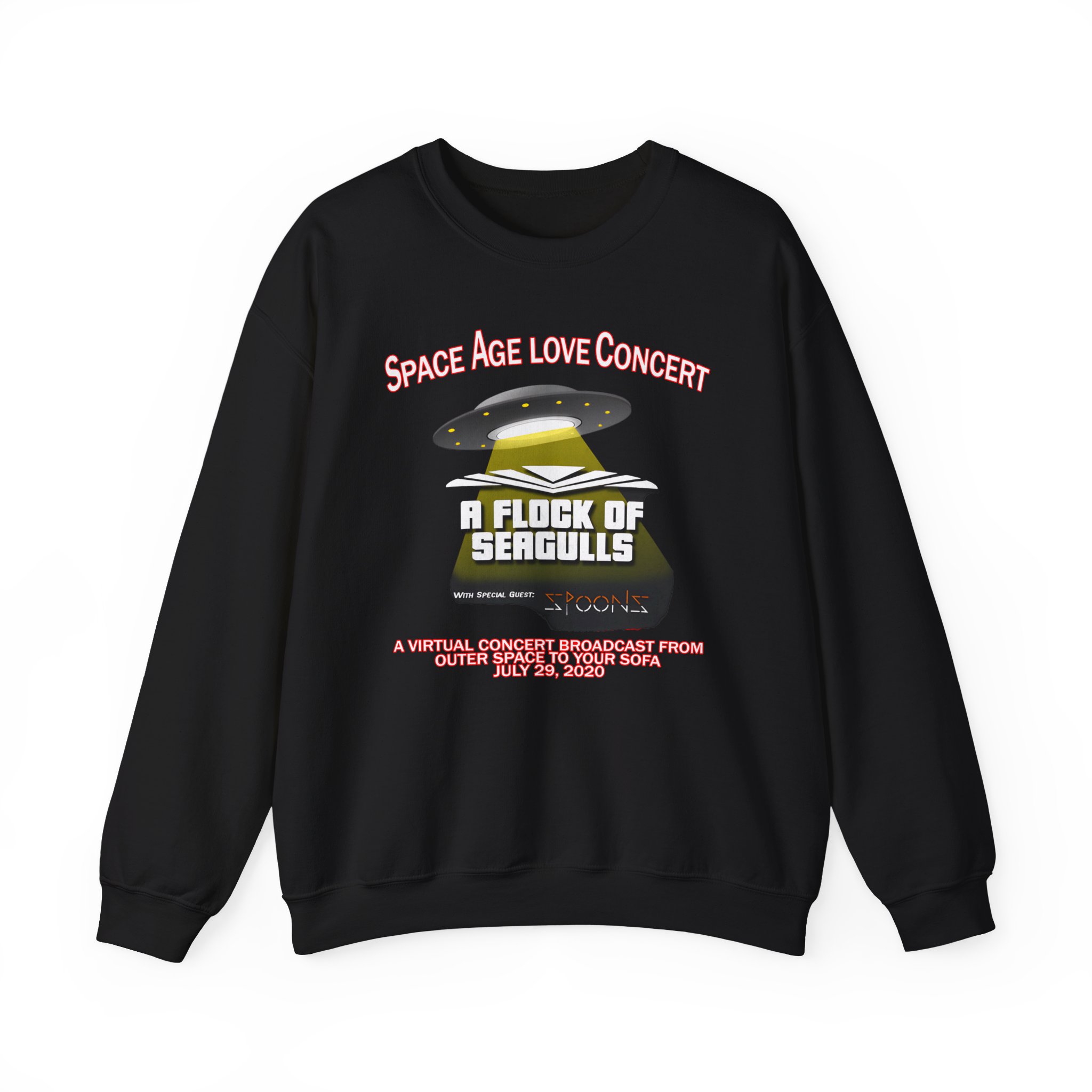 A Flock of Seagulls Space Age Love Concert Unisex Heavy Blend™ Crewneck Sweatshirt