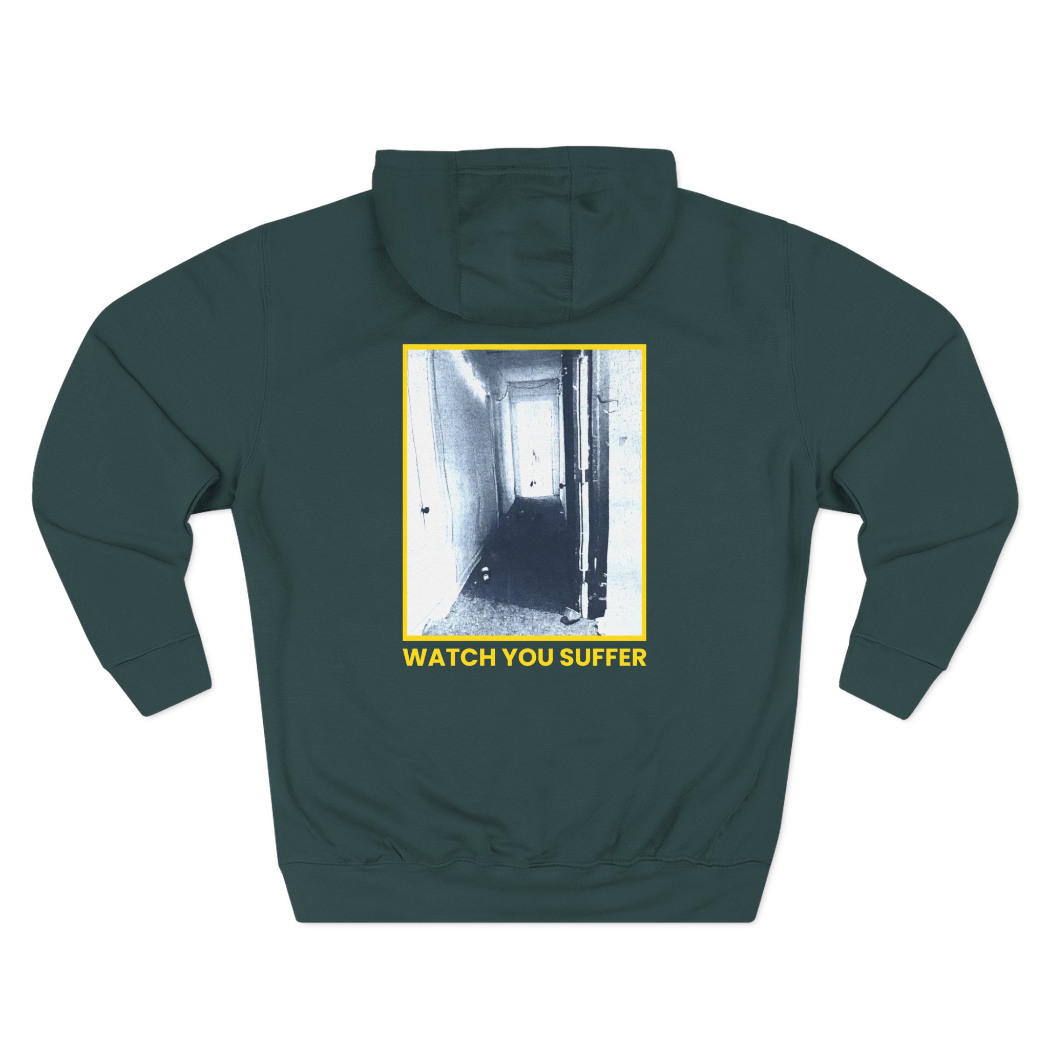Weekend Nachos Watch You Suffer Three-Panel Fleece Hoodie - Image 8