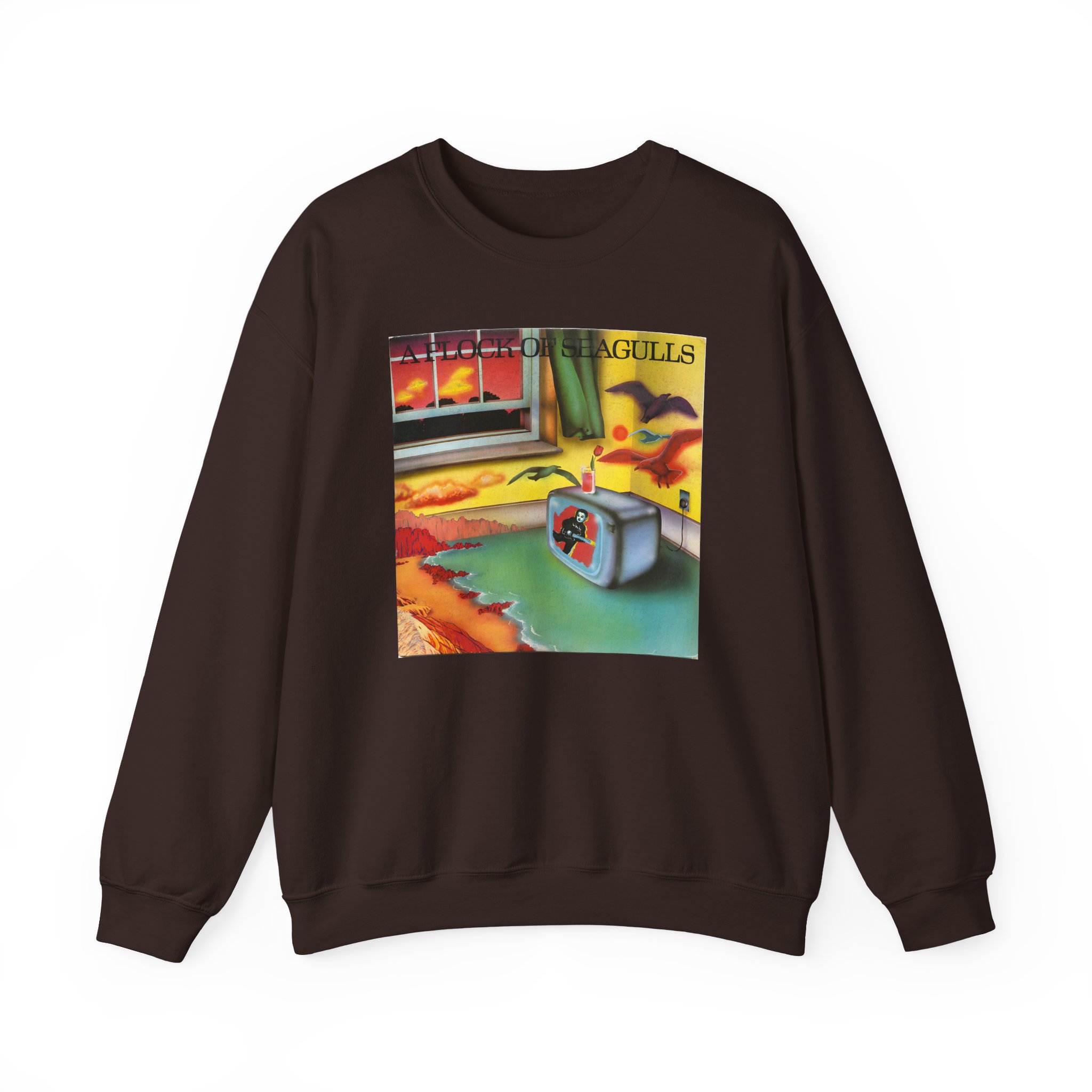 A Flock of Seagulls Original Album Cover Unisex Heavy Blend™ Crewneck Sweatshirt - Image 3