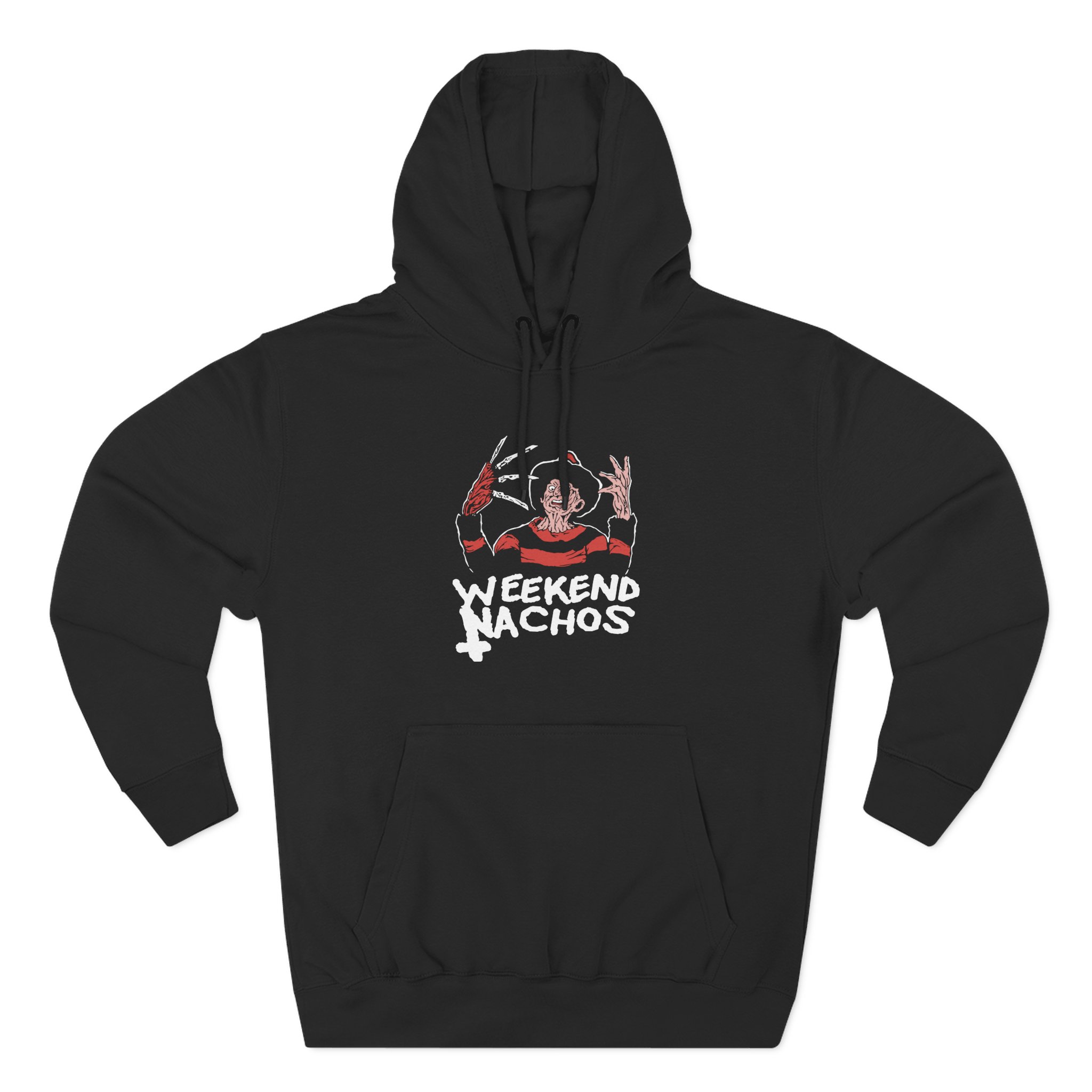 Weekend Nachos Freddy Three-Panel Fleece Hoodie