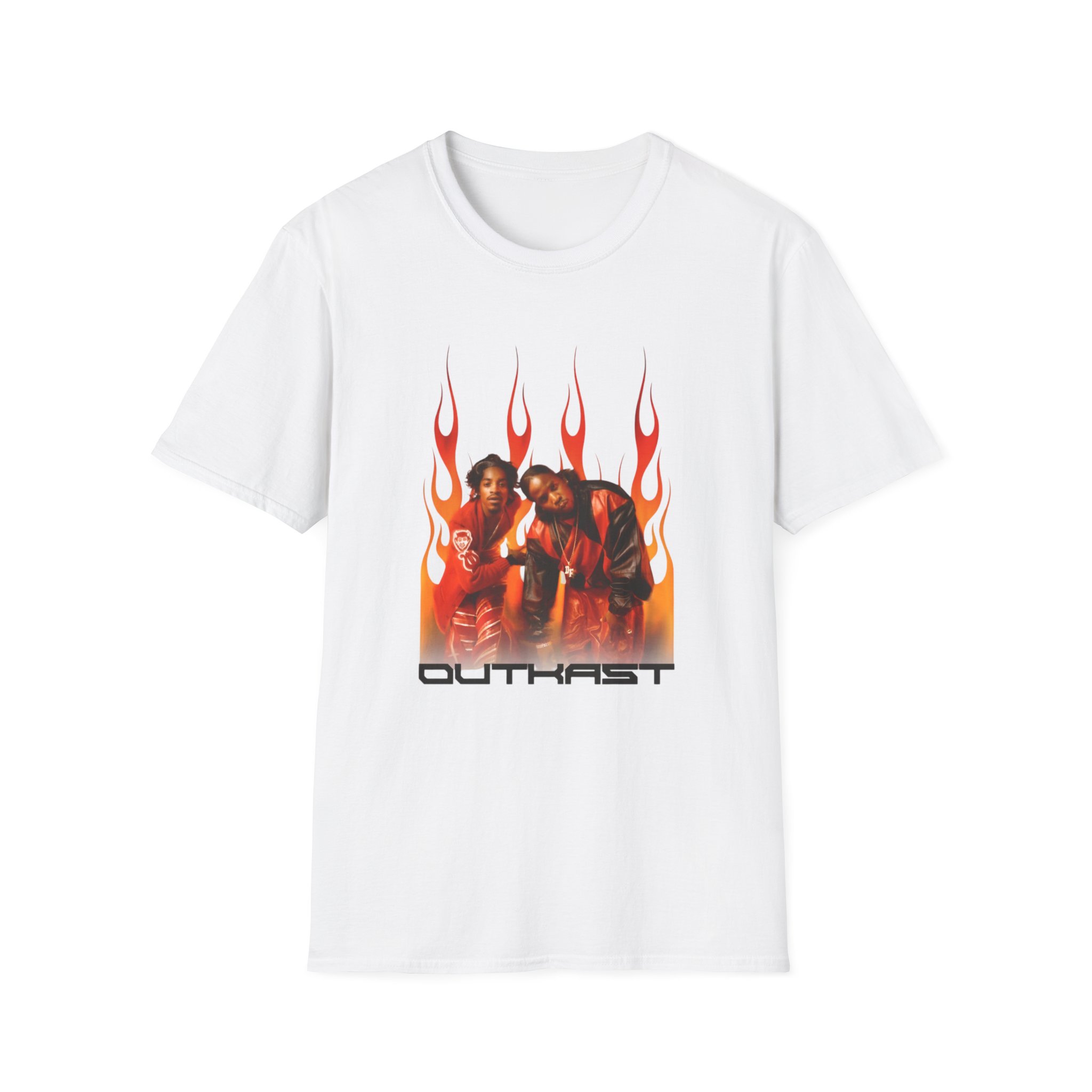 Outkast Outkast Flames Unisex Softstyle T-shirt - Image 3