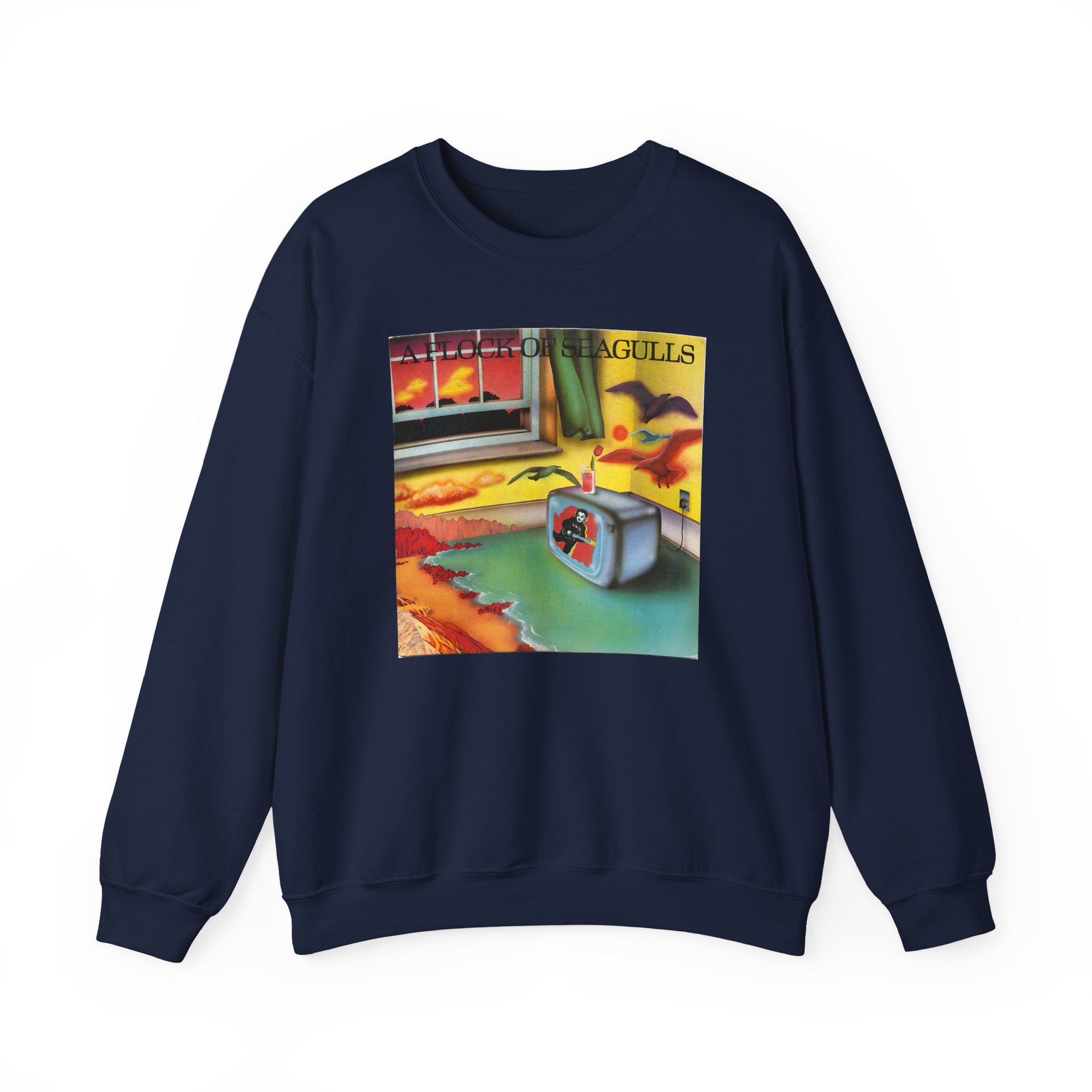 A Flock of Seagulls Original Album Cover Unisex Heavy Blend™ Crewneck Sweatshirt - Image 5