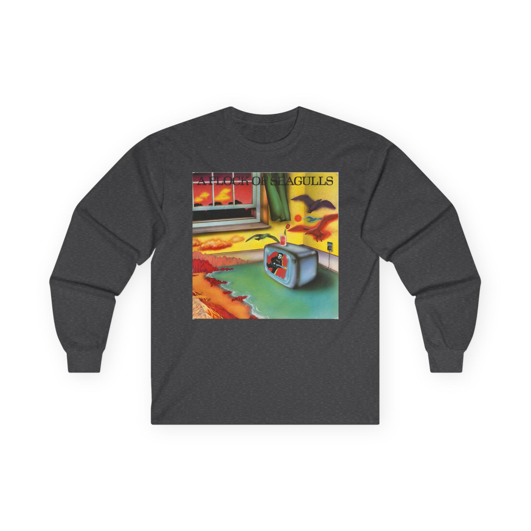 A Flock of Seagulls Original Album Cover Unisex Ultra Cotton Long Sleeve Tee - Image 3