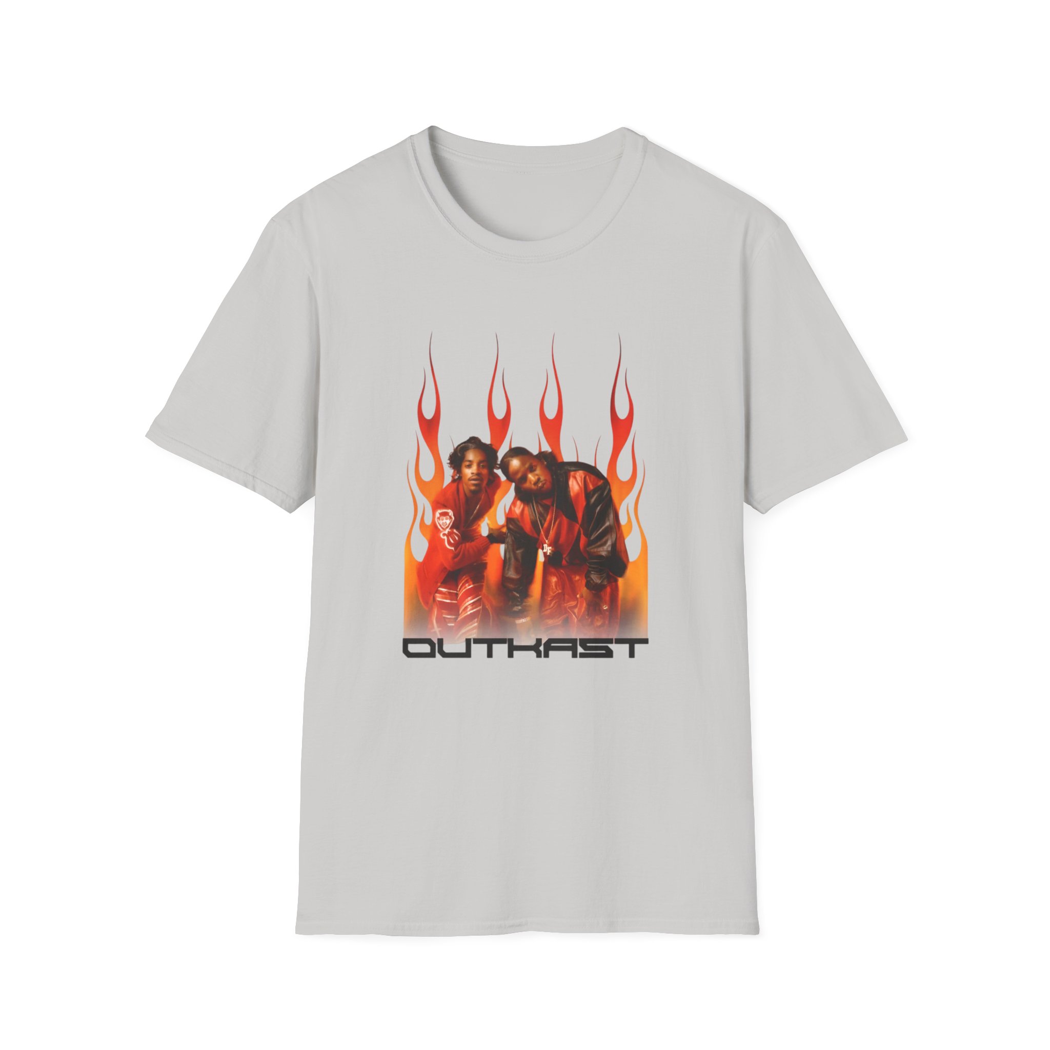 Outkast Outkast Flames Unisex Softstyle T-shirt - Image 5