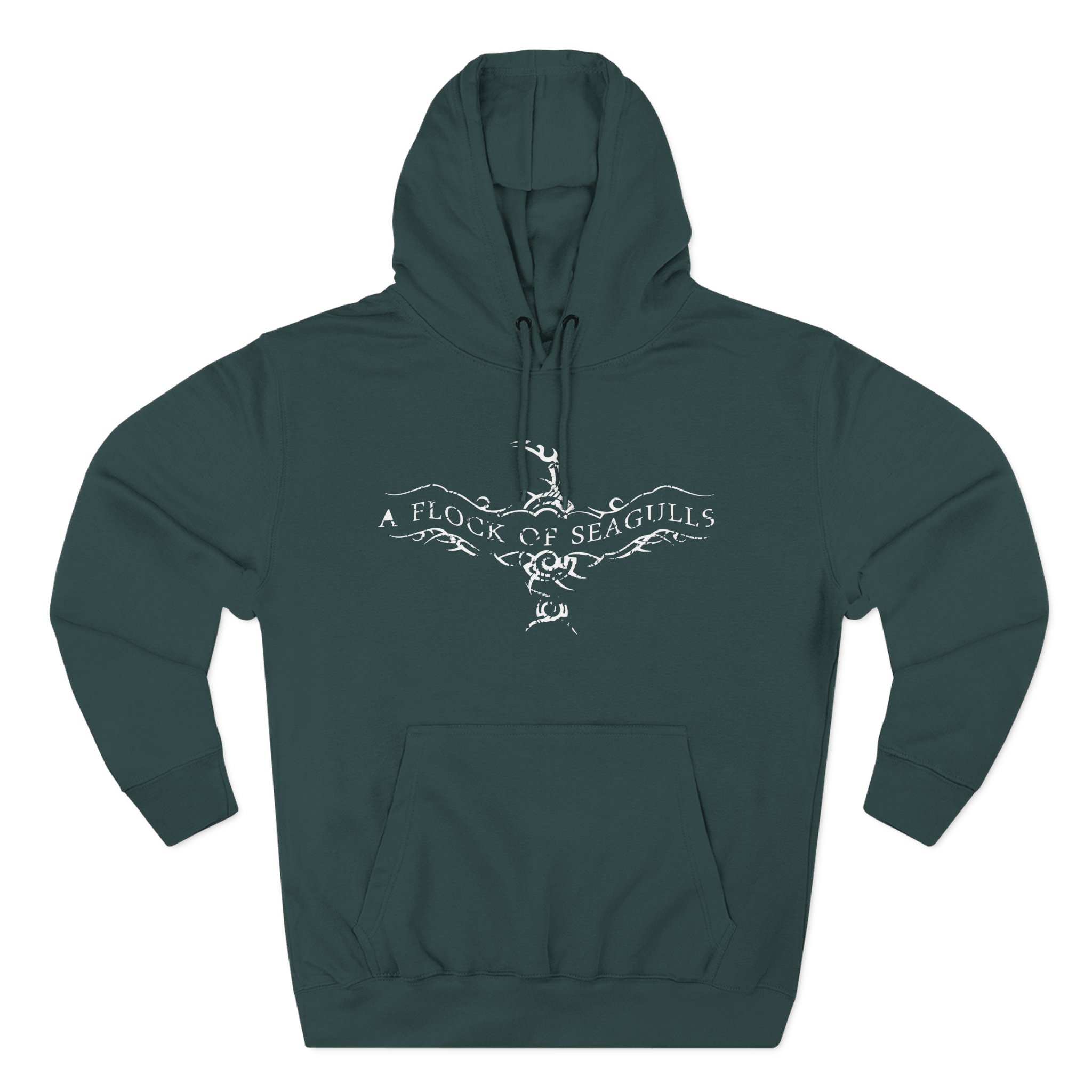A Flock of Seagulls Logo Three-Panel Fleece Hoodie - Image 7