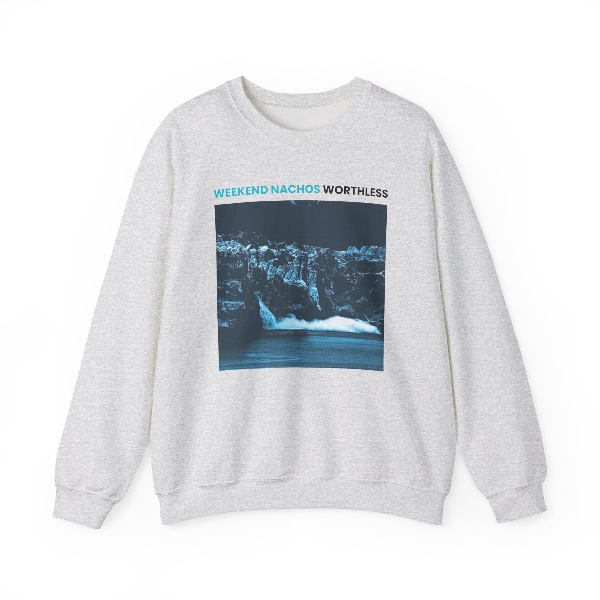 Weekend Nachos Worthless Unisex Heavy Blend™ Crewneck Sweatshirt - Image 3