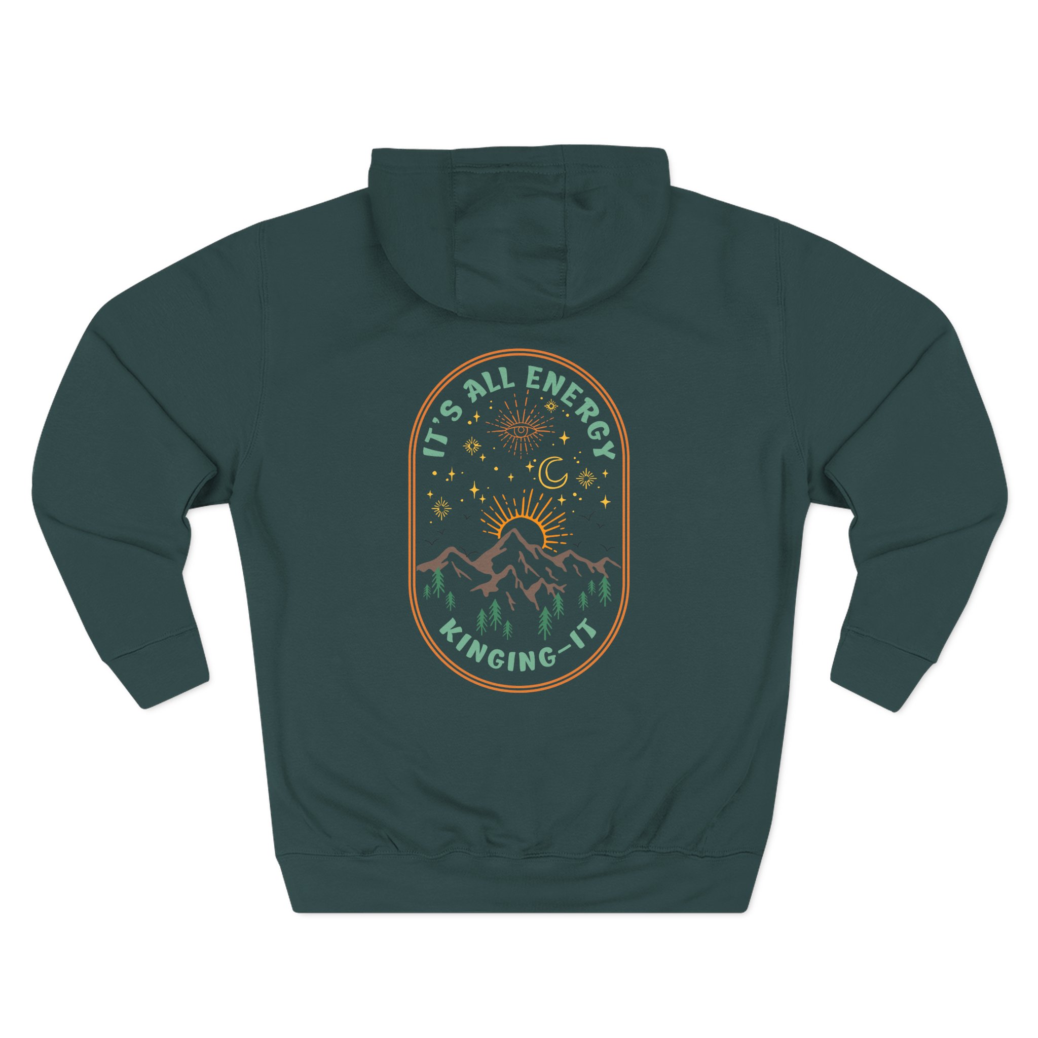 Kinging It It's All Energy Three-panel Fleece Hoodie - Image 12