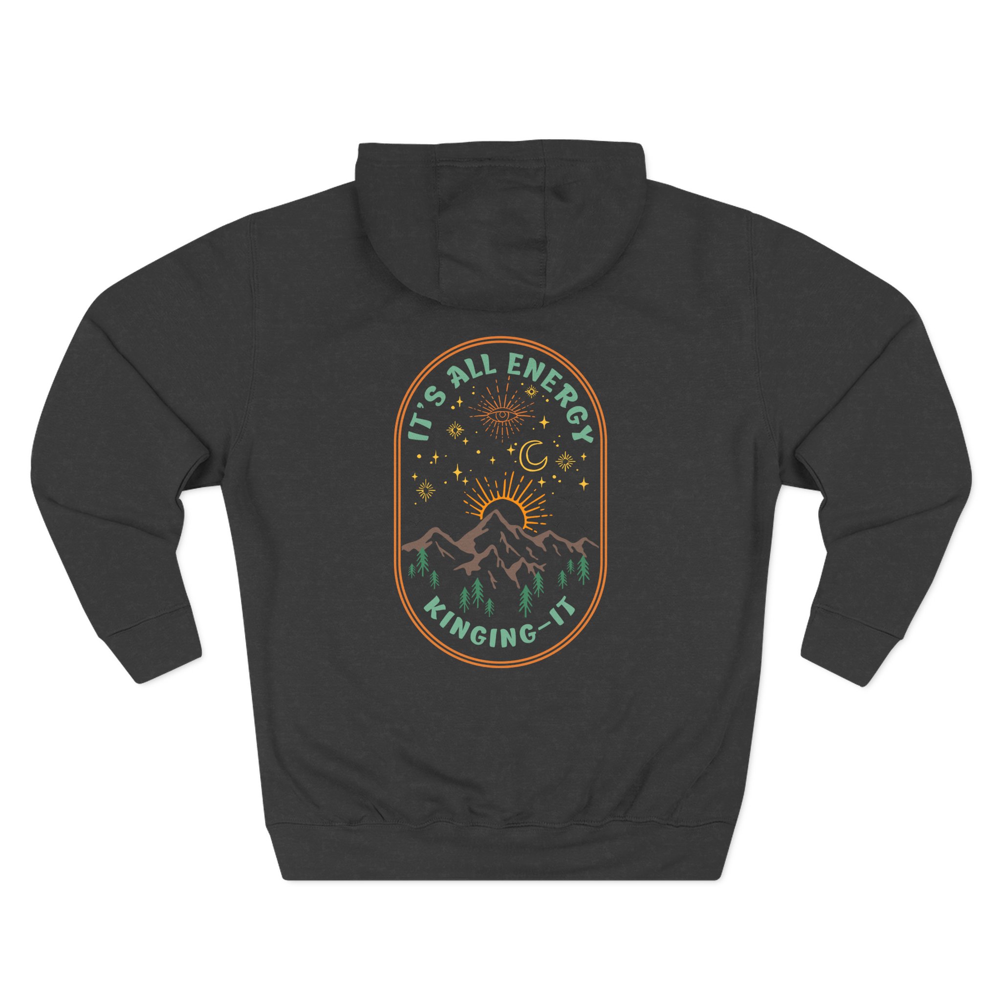 Kinging It It's All Energy Three-panel Fleece Hoodie - Image 4