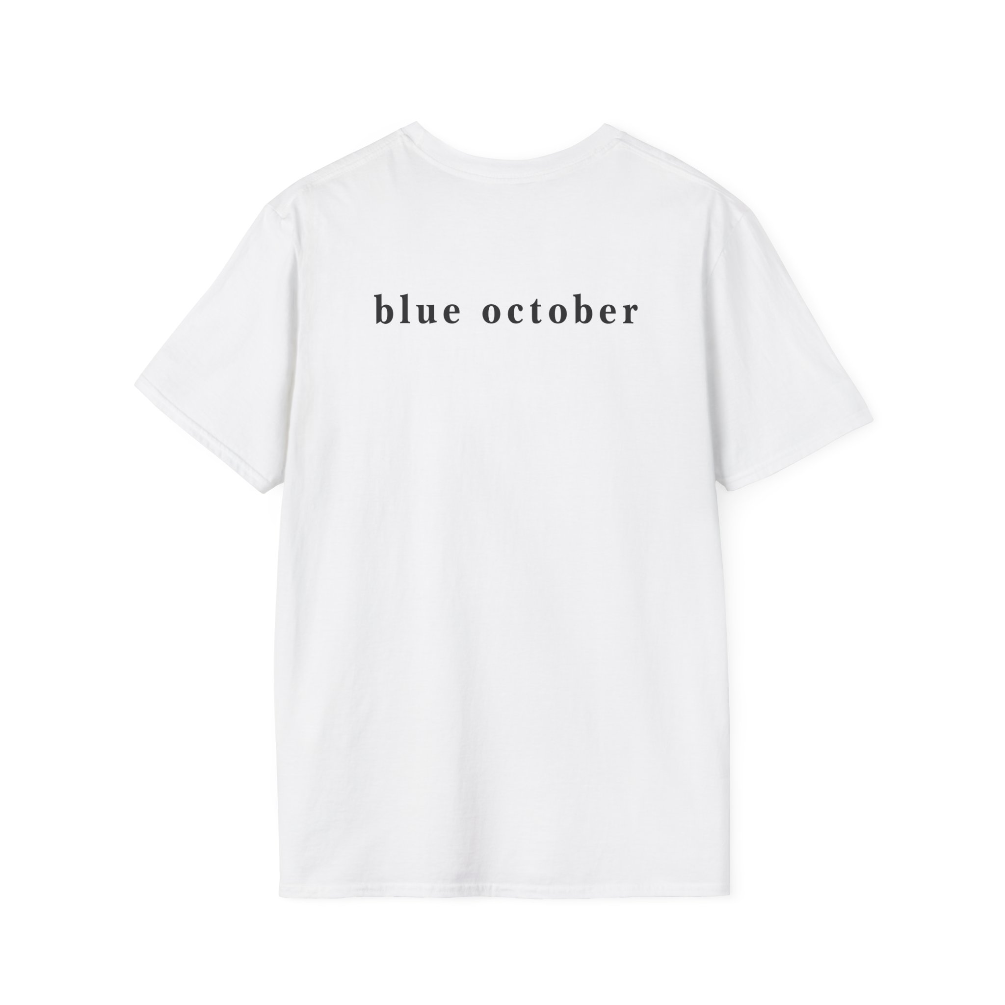 Blue October Big Rose Unisex Softstyle T-Shirt - Image 4