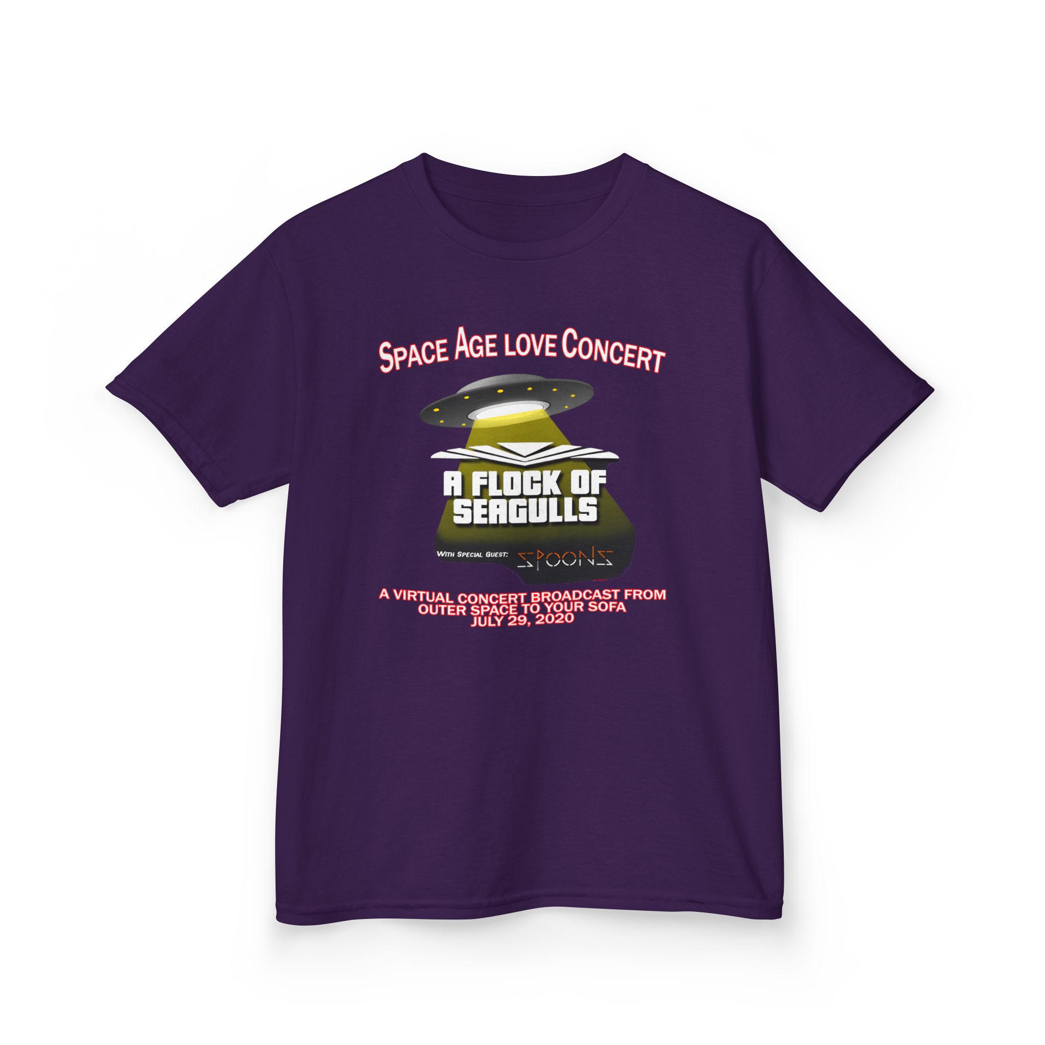 Kids A Flock of Seagulls Space Age Love Concert Heavy Cotton™ Tee - Image 11