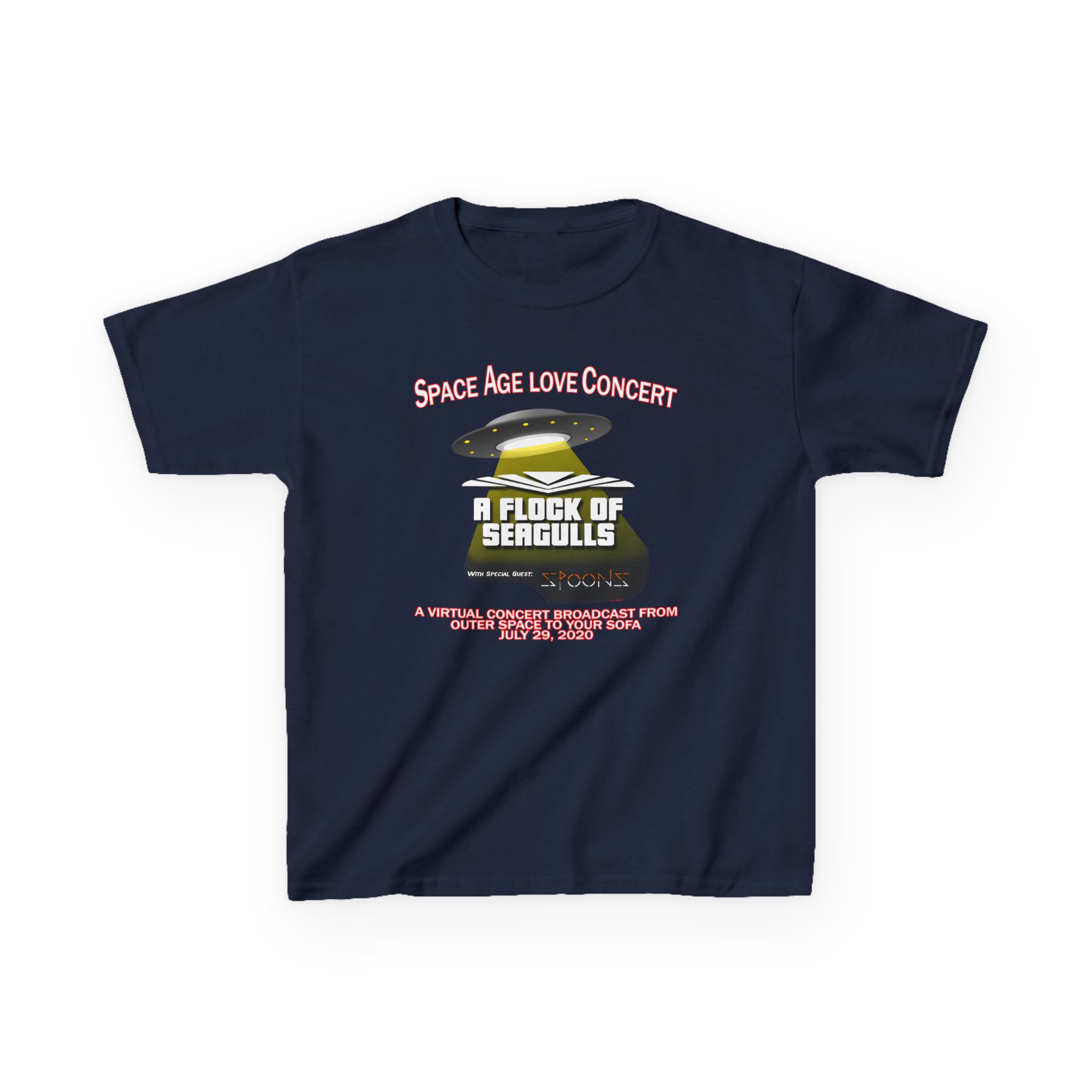 Kids A Flock of Seagulls Space Age Love Concert Heavy Cotton™ Tee - Image 5