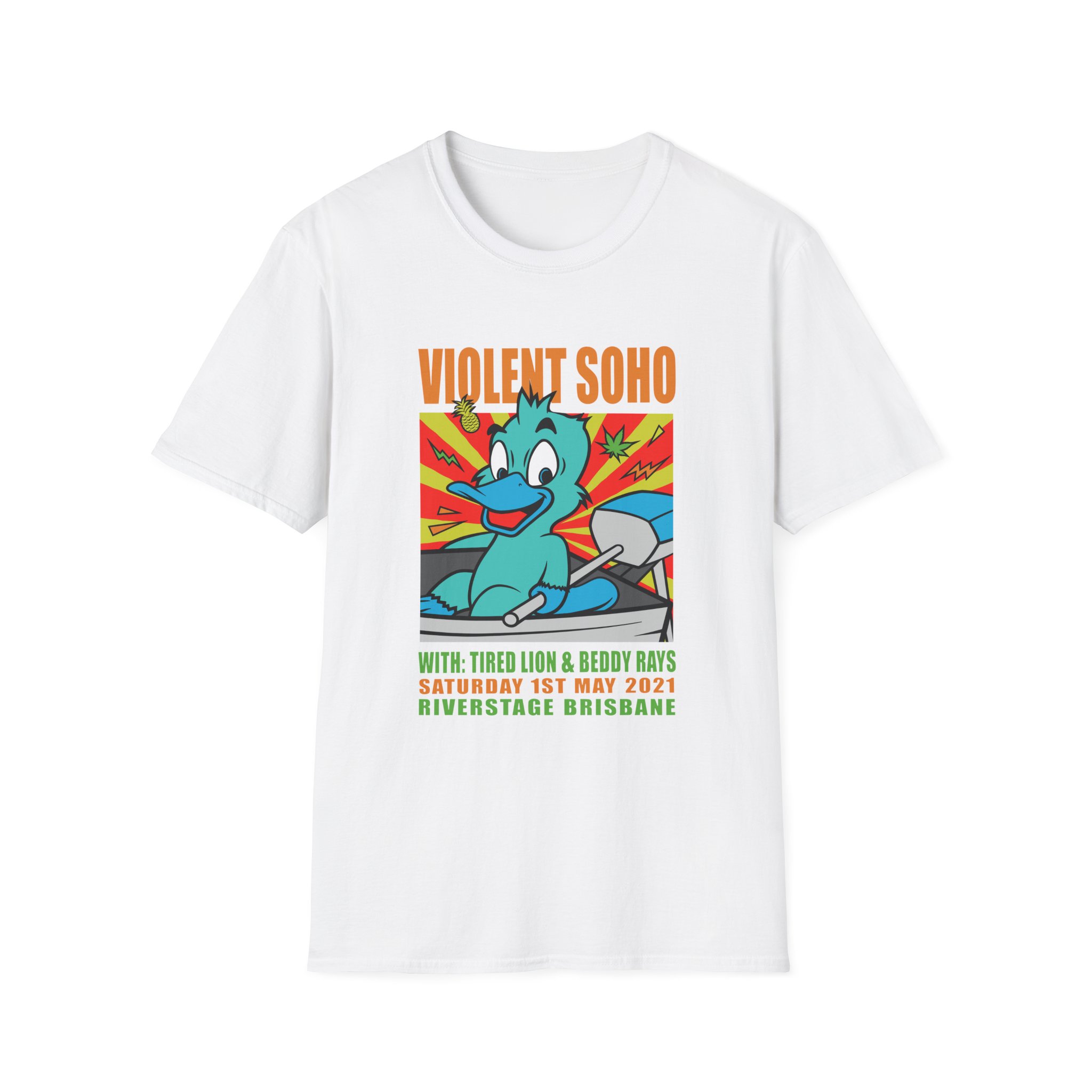 Violent Soho Event Poster Unisex Softstyle T-shirt - Image 3