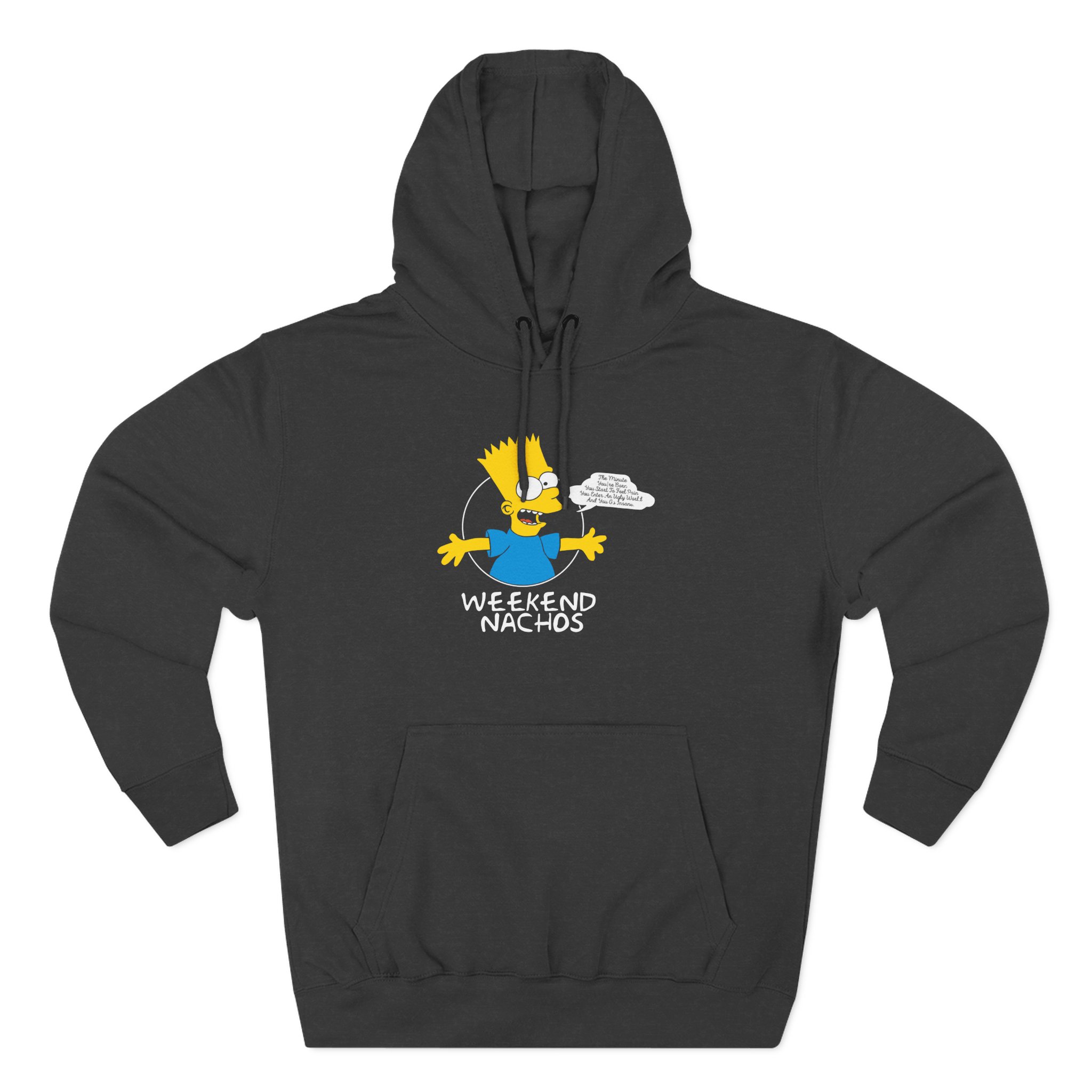 Weekend Nachos Three-Panel Fleece Hoodie - Image 3