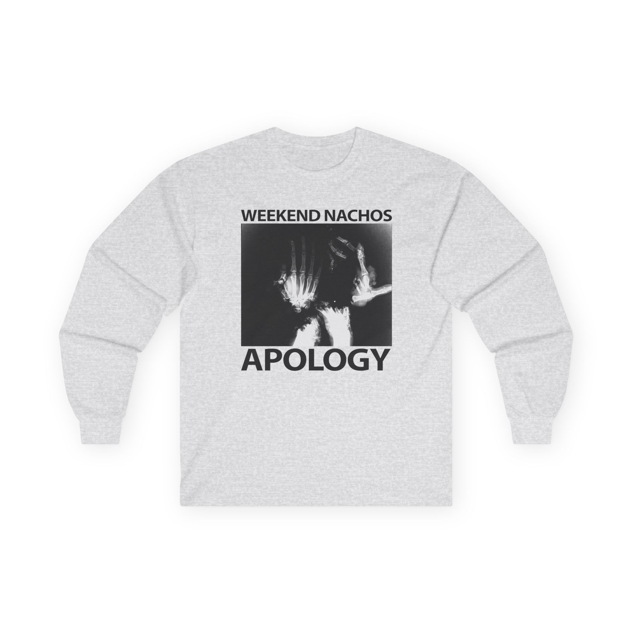 Weekend Nachos Apology Unisex Ultra Cotton Long Sleeve Tee - Image 3