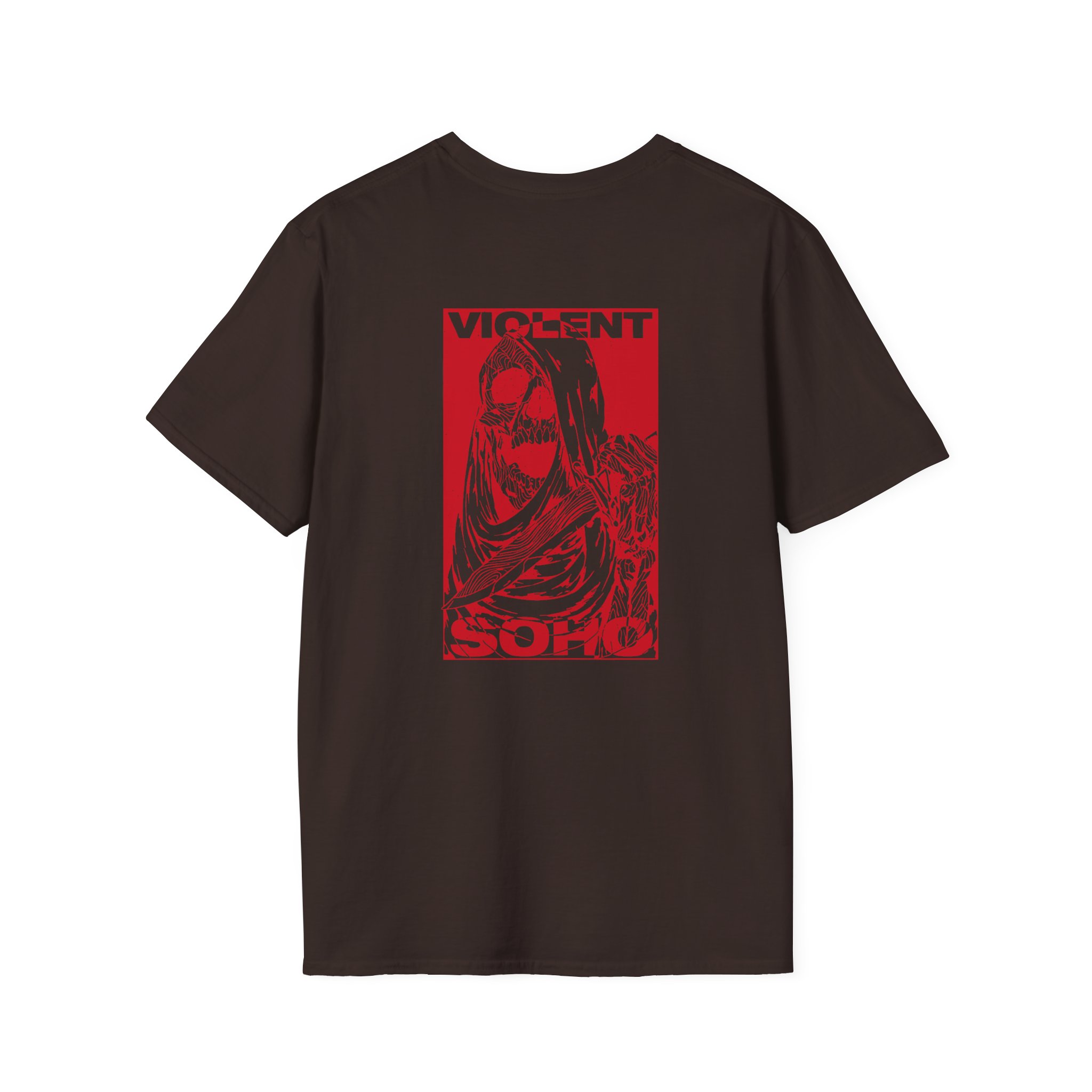 Violent Soho Skull Unisex Softstyle T-shirt - Image 4