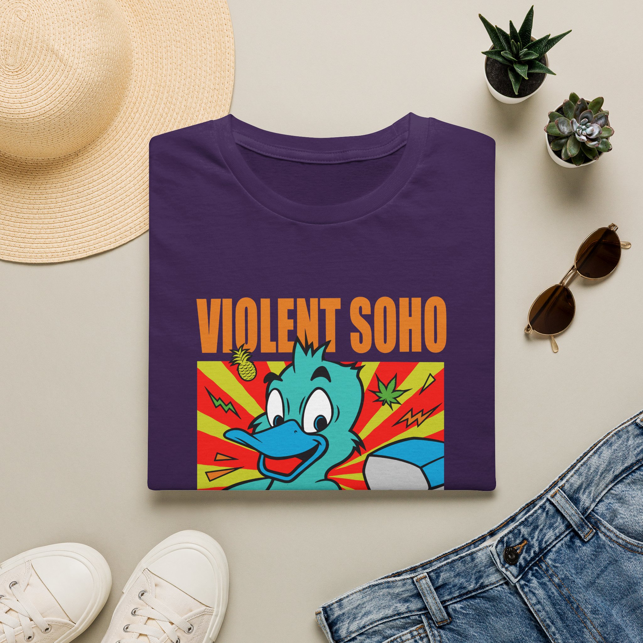 Violent Soho Event Poster Unisex Softstyle T-shirt - Image 29