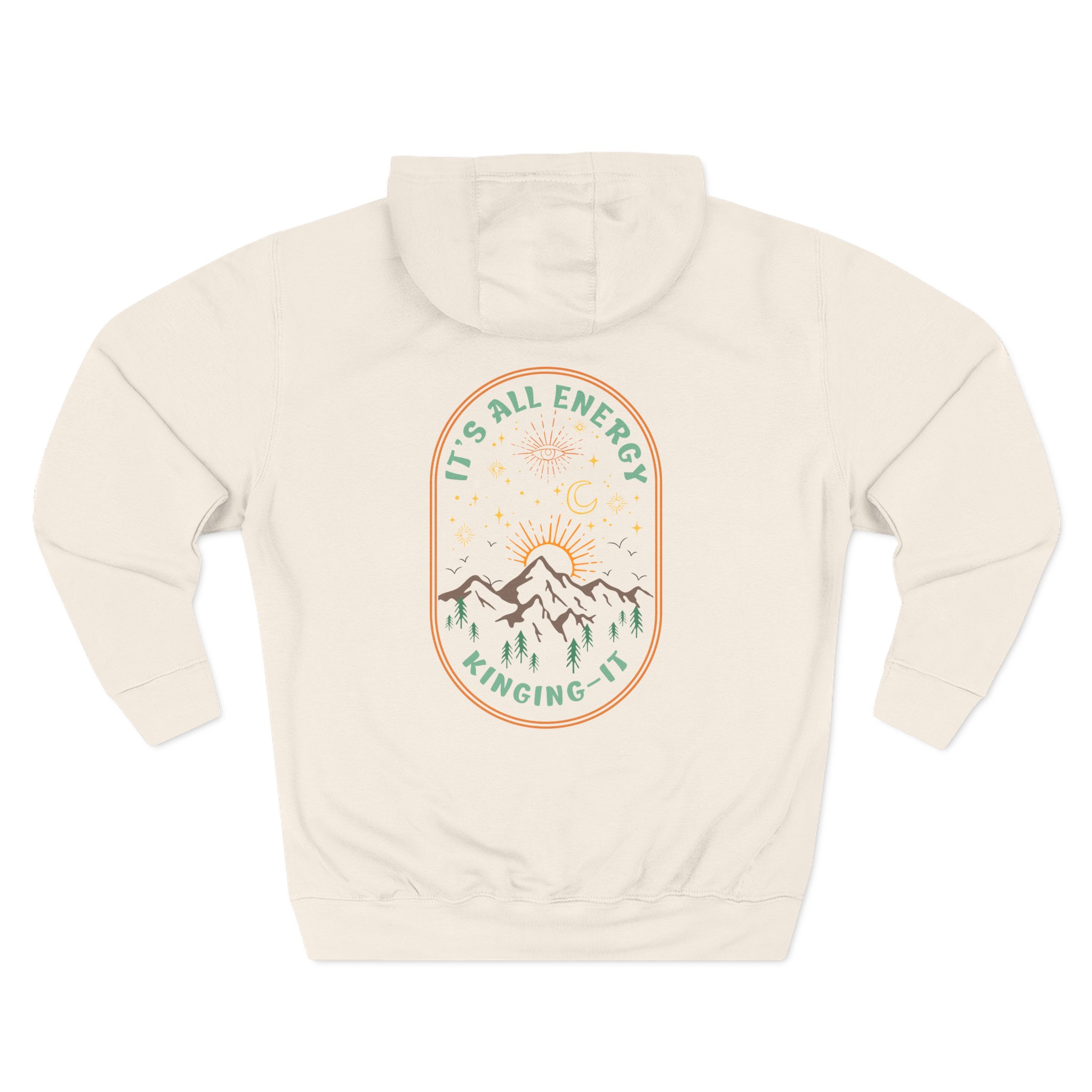 Kinging It It's All Energy Three-panel Fleece Hoodie - Image 8