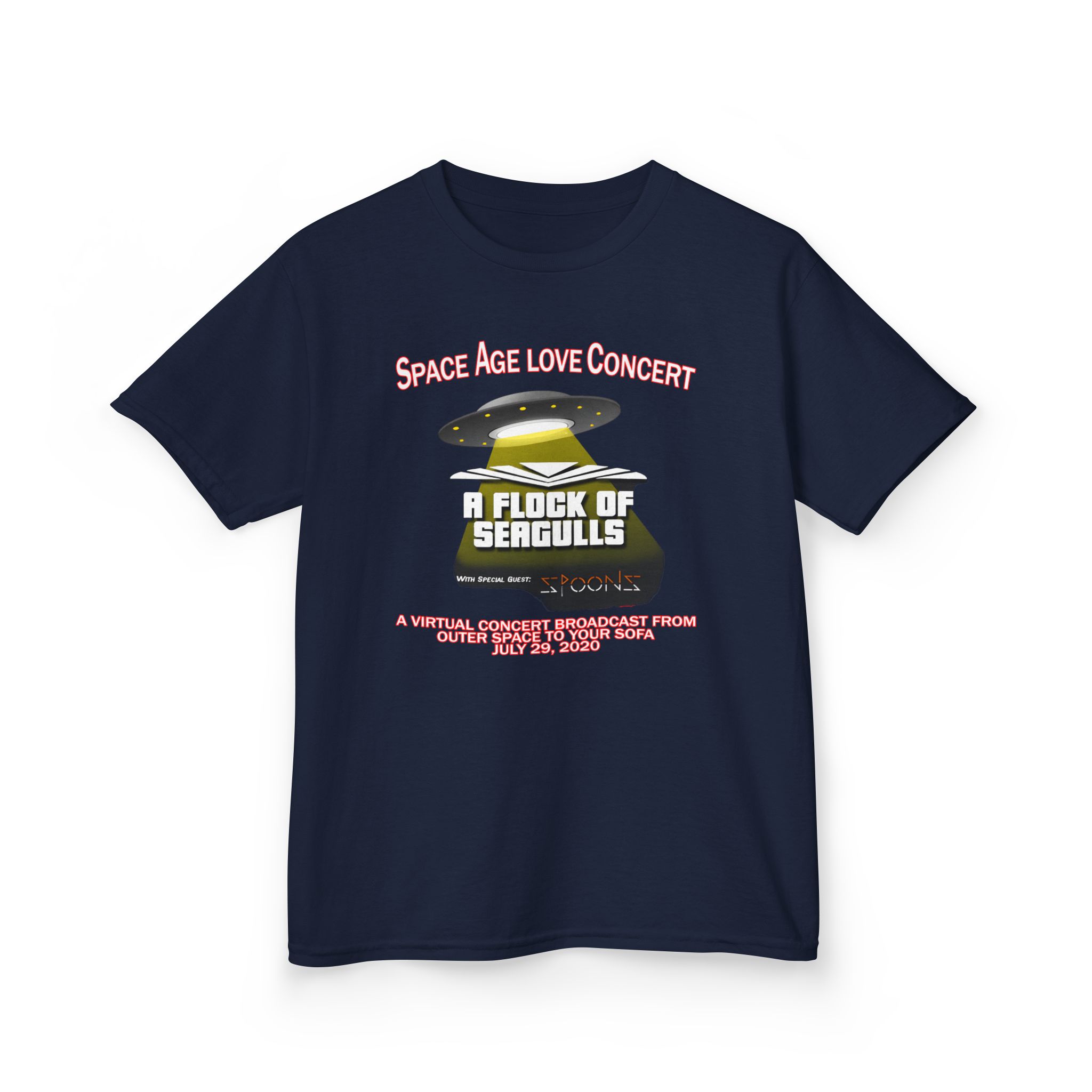 Kids A Flock of Seagulls Space Age Love Concert Heavy Cotton™ Tee - Image 7