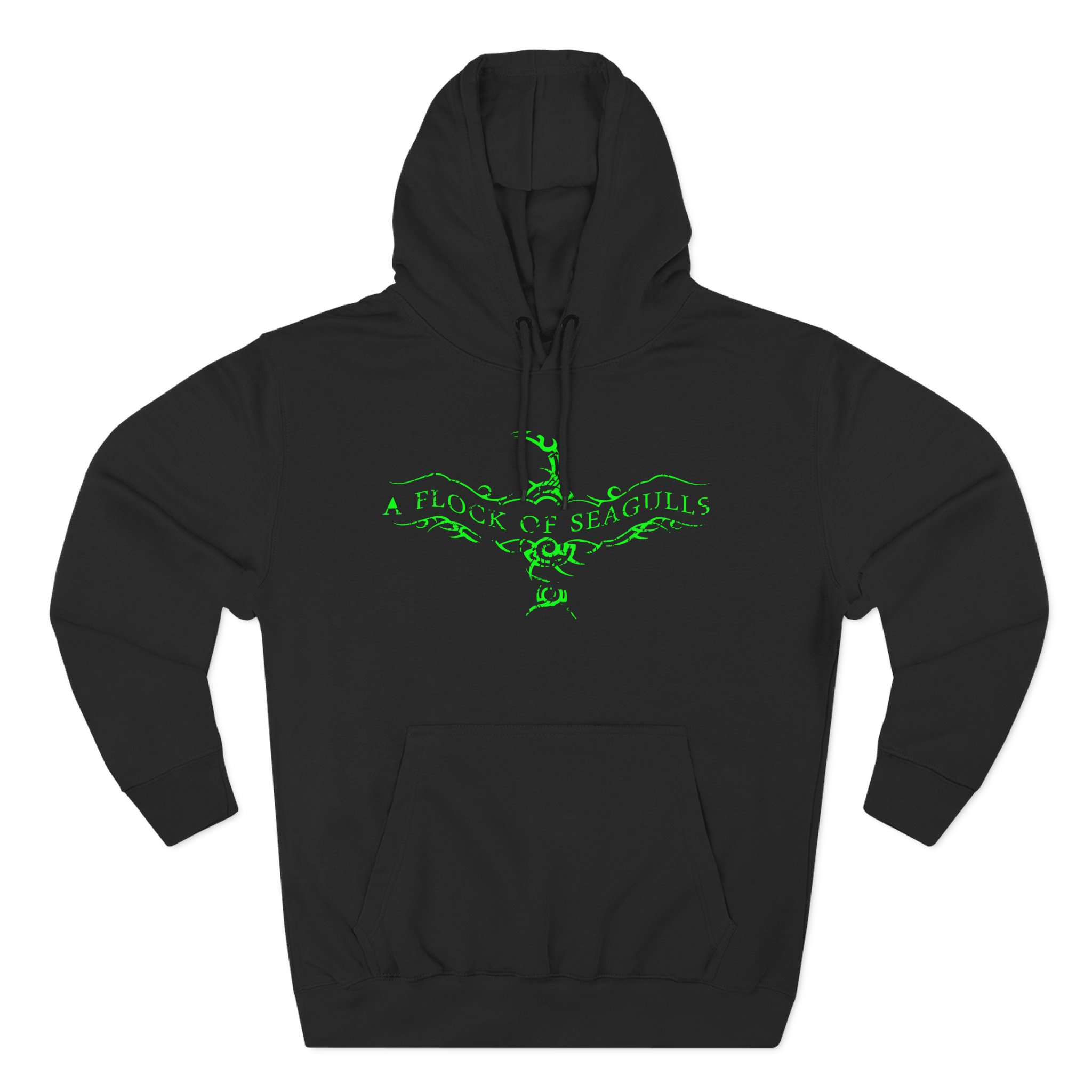 A Flock of Seagulls Logo Three-Panel Fleece Hoodie