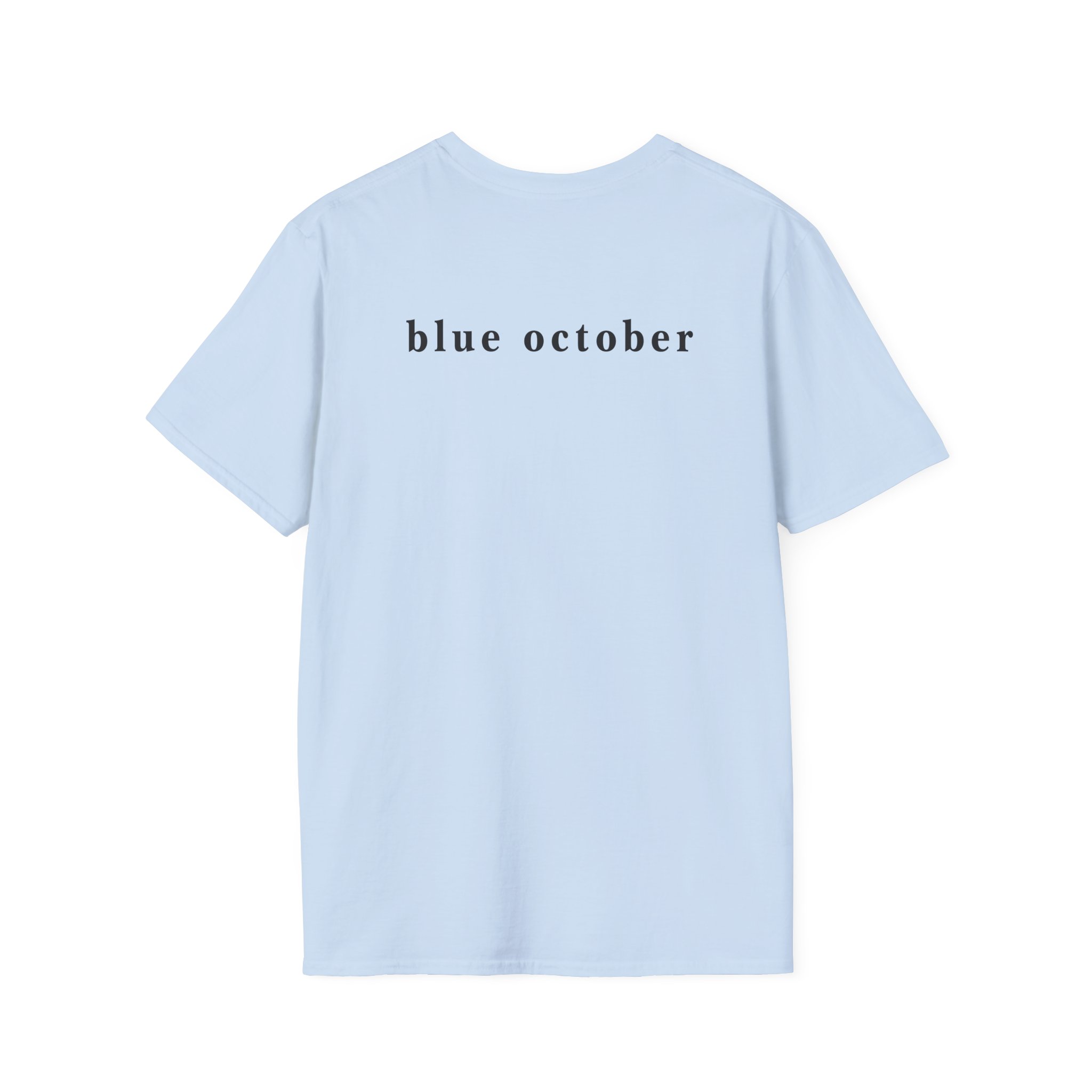Blue October Big Rose Unisex Softstyle T-Shirt - Image 12