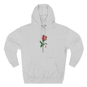 Blue October Big Rose Three-Panel Fleece Hoodie
