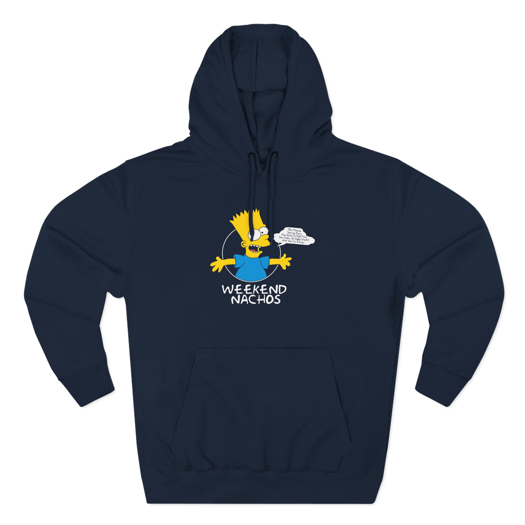 Weekend Nachos Three-Panel Fleece Hoodie - Image 7