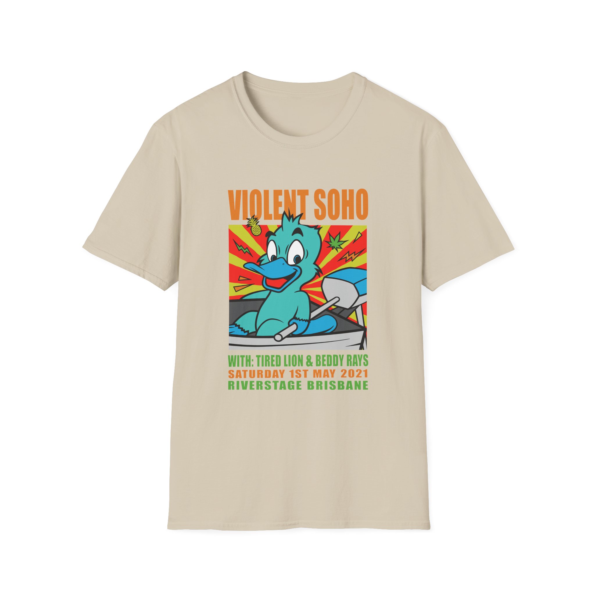 Violent Soho Event Poster Unisex Softstyle T-shirt - Image 5