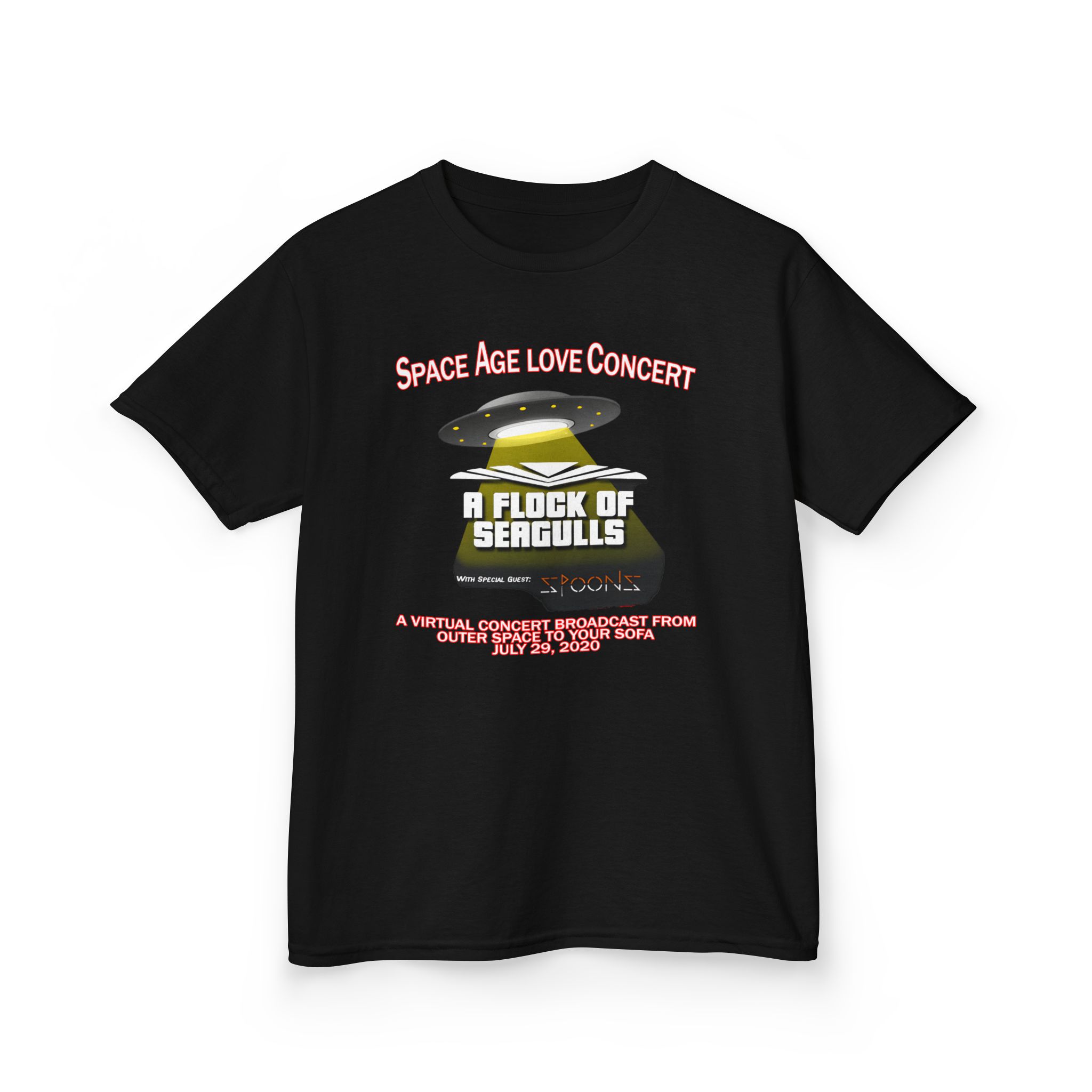Kids A Flock of Seagulls Space Age Love Concert Heavy Cotton™ Tee - Image 3