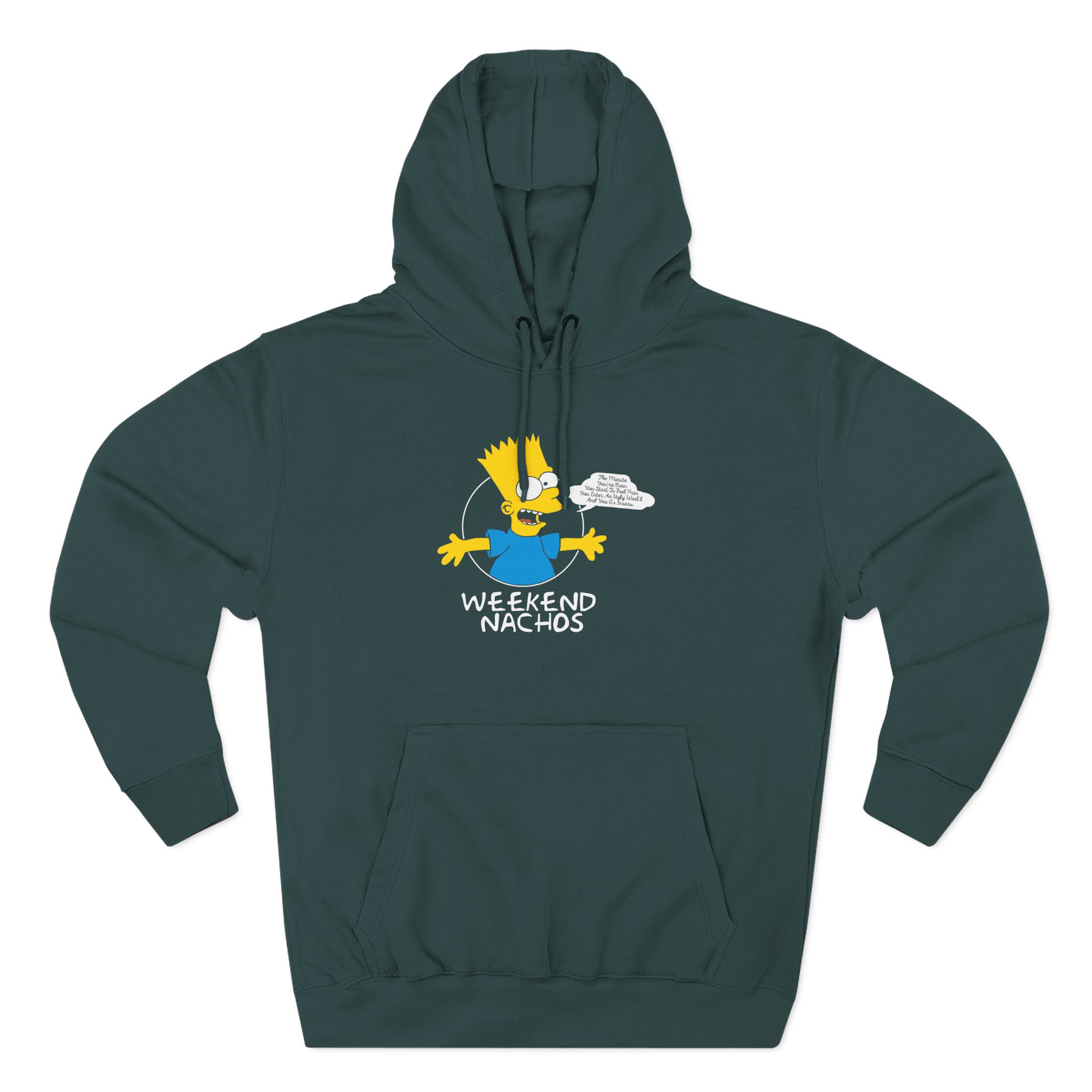 Weekend Nachos Three-Panel Fleece Hoodie - Image 5