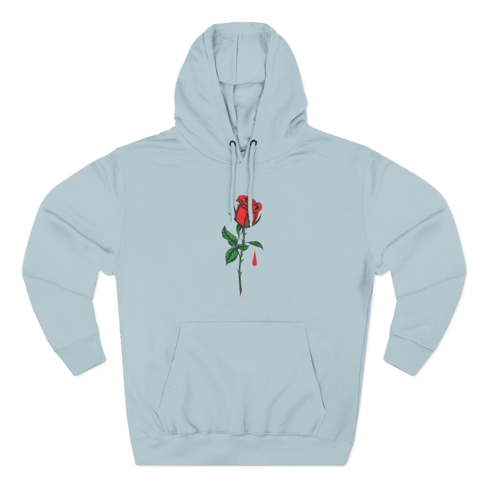 Blue October Big Rose Three-Panel Fleece Hoodie - Image 9