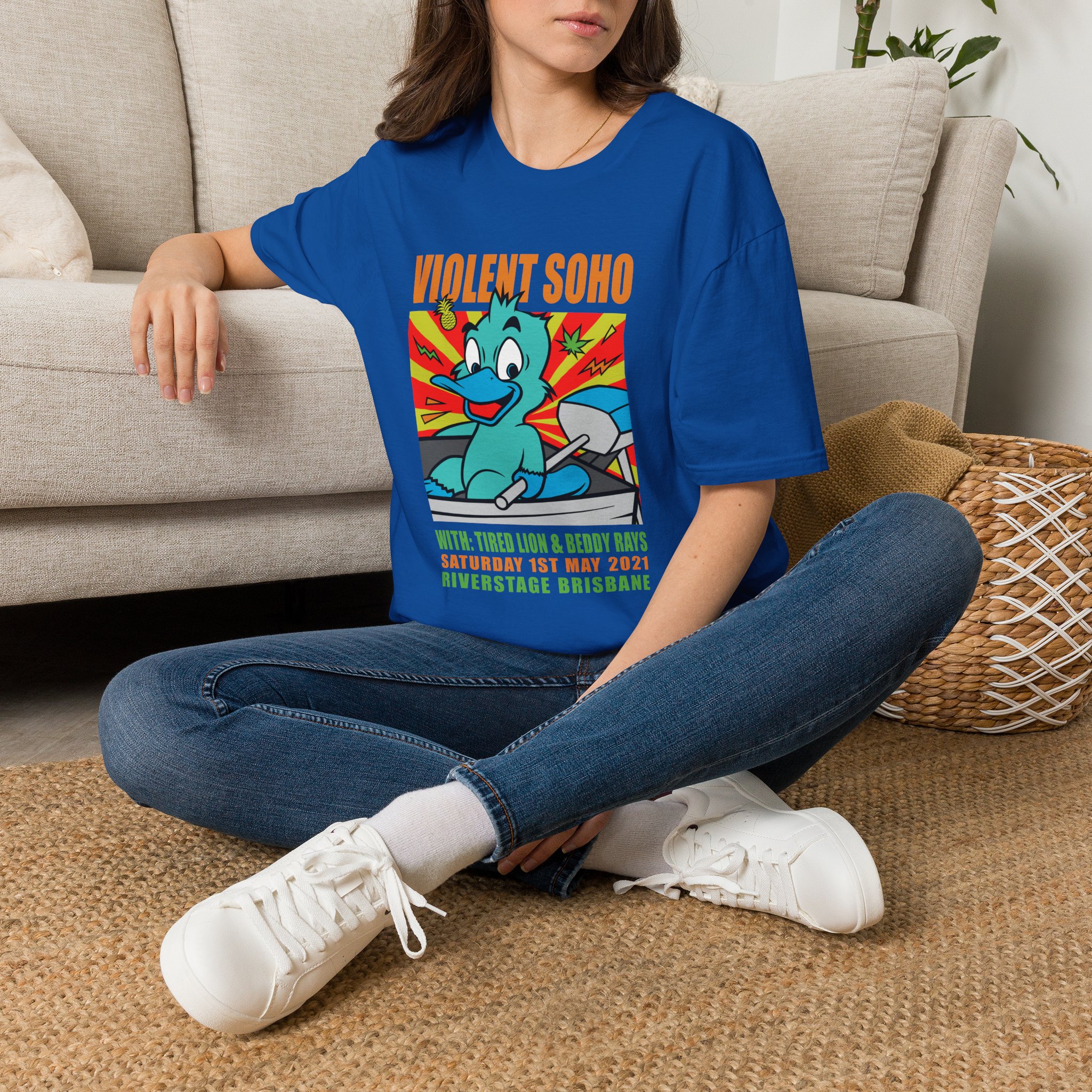Violent Soho Event Poster Unisex Softstyle T-shirt - Image 26
