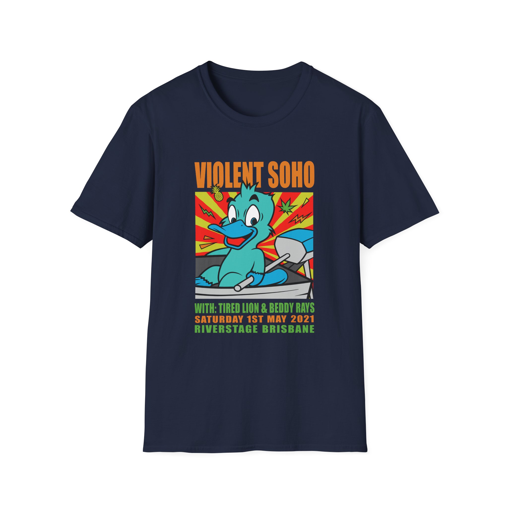 Violent Soho Event Poster Unisex Softstyle T-shirt - Image 13