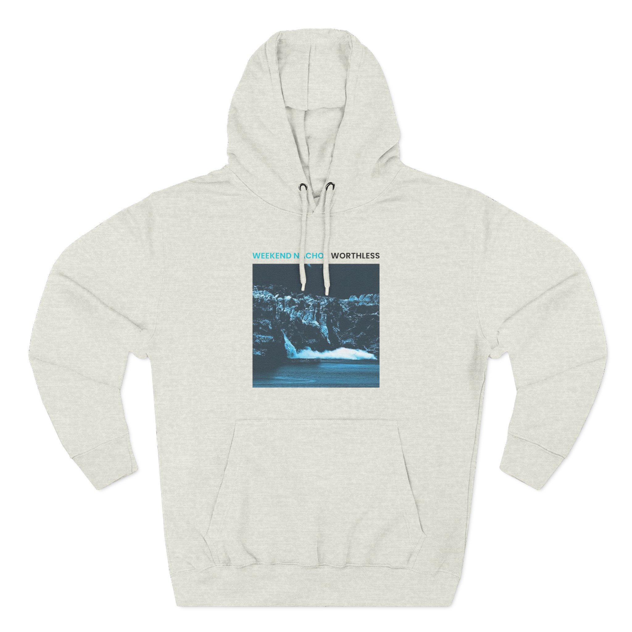 Weekend Nachos Weekend Nachos Worthless Three-Panel Fleece Hoodie - Image 7